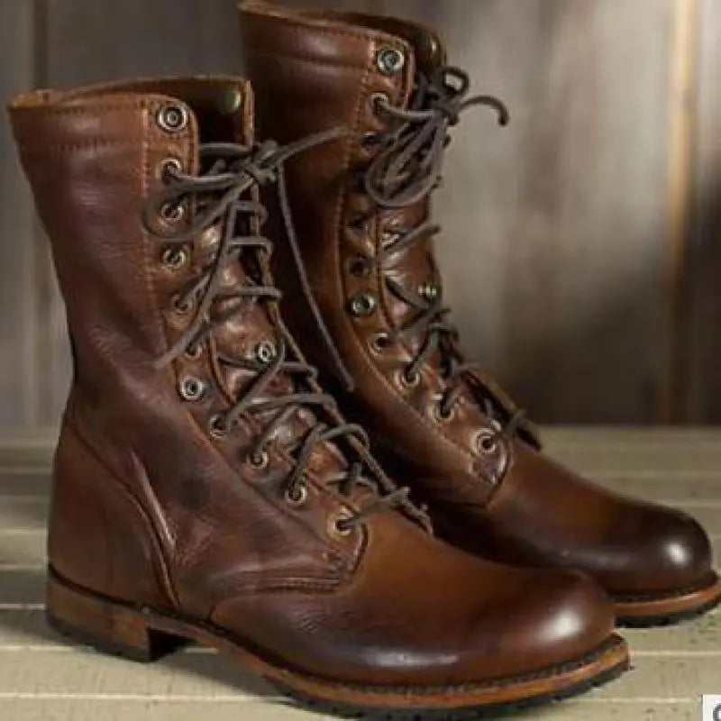 Talyssia | Leren enkellaarsjes voor dames – Stijlvolle veterschoenen
