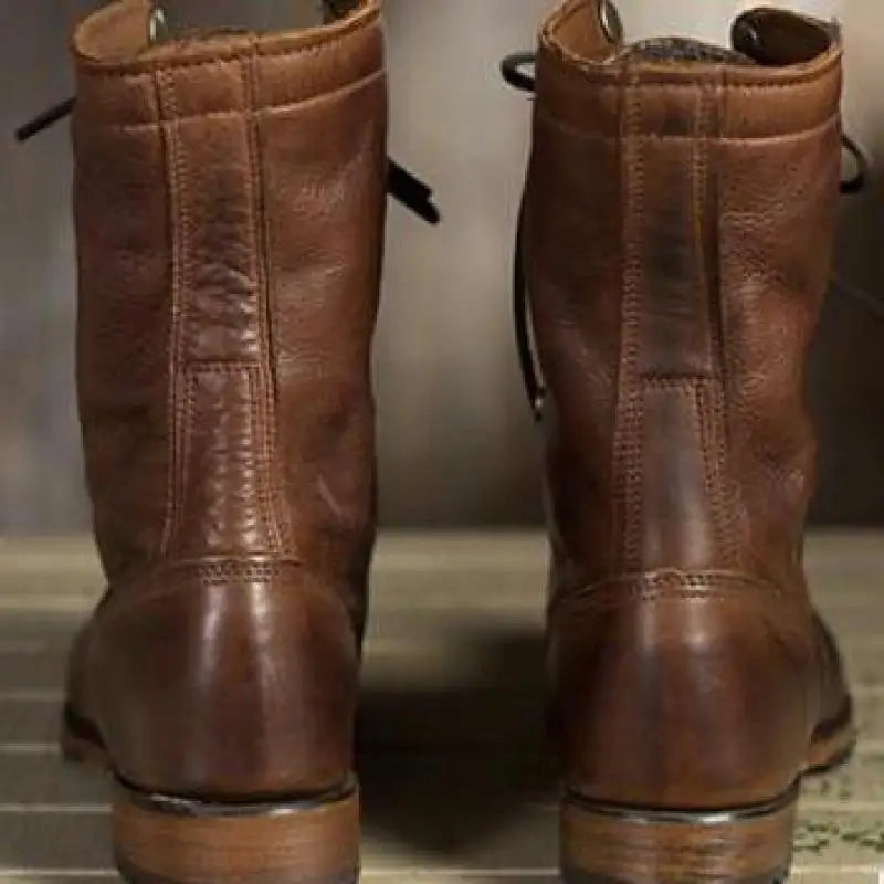 Talyssia | Leren enkellaarsjes voor dames – Stijlvolle veterschoenen