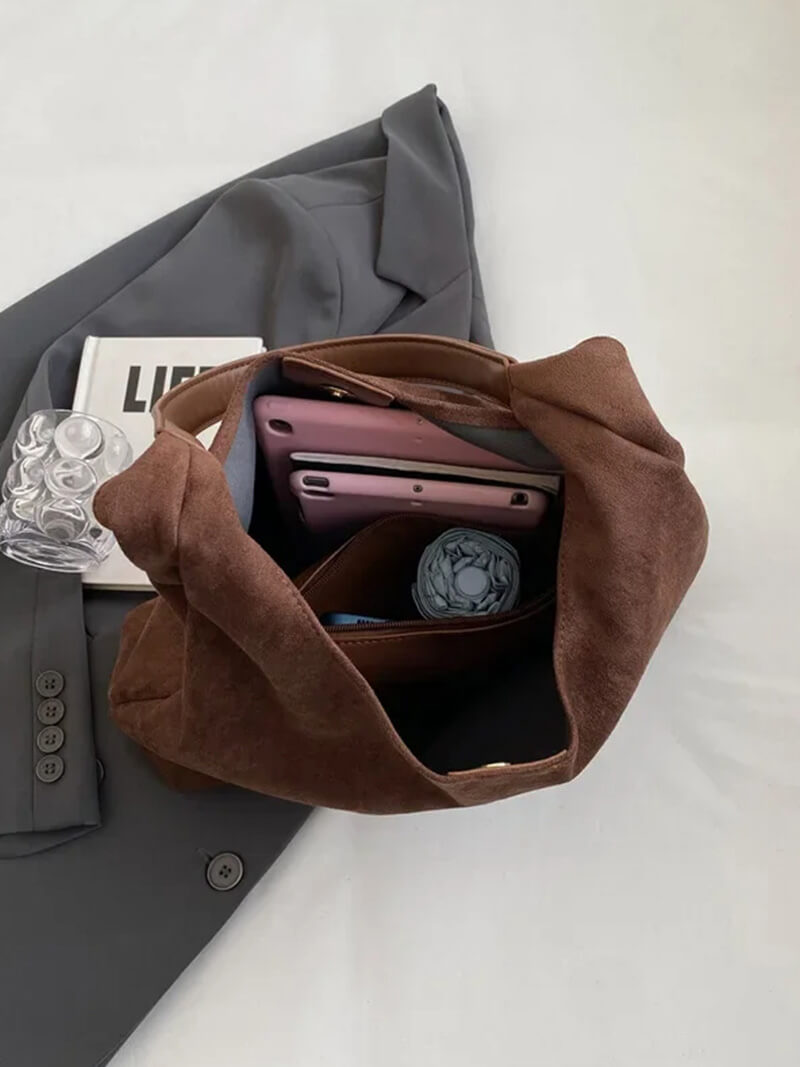 Suédique | Sac en daim simple et élégant