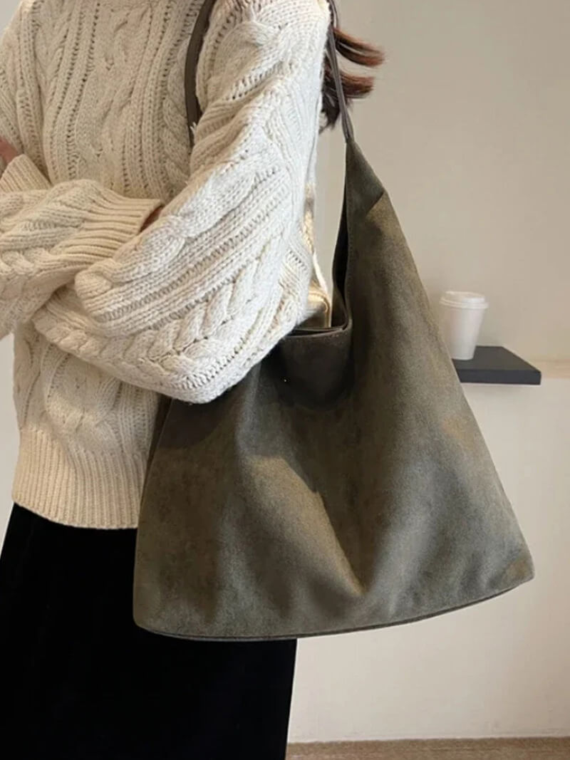 Suédique | Sac en daim simple et élégant