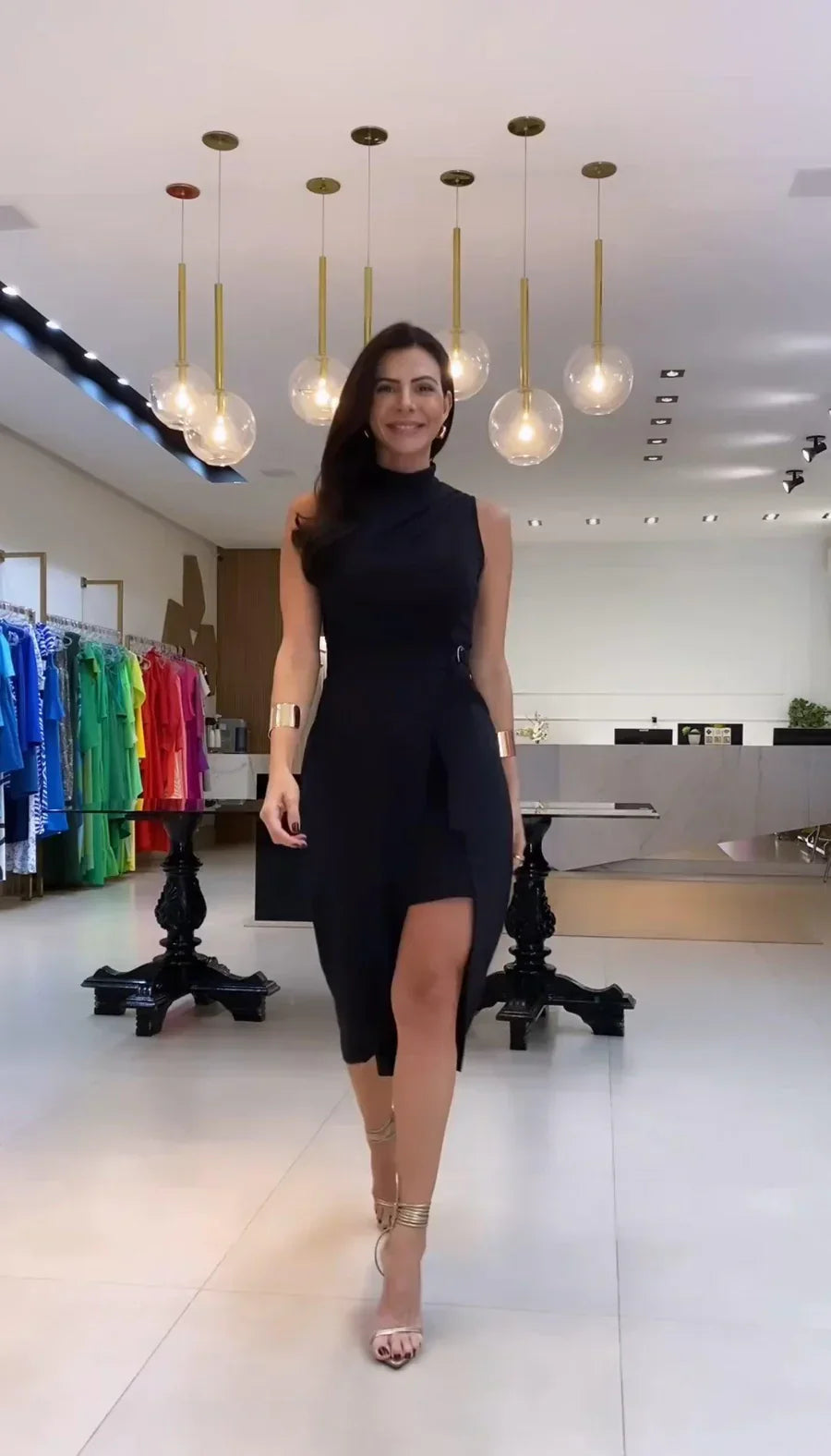 Kaelyne | Elegante Asymmetrische Jurk – Luxe Damesjurk