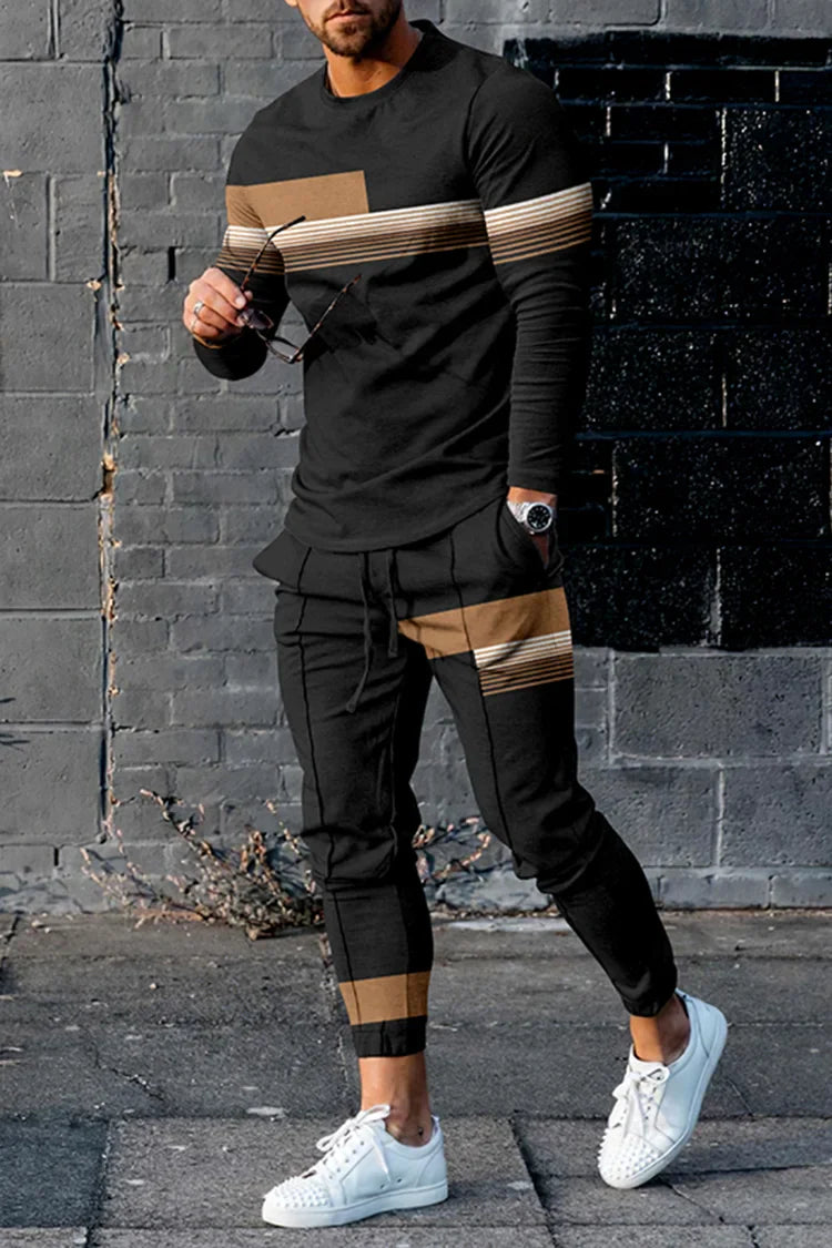 Orlin | Survêtement élégant pour homme - Haut à manches longues et pantalon, vêtements de sport décontractés