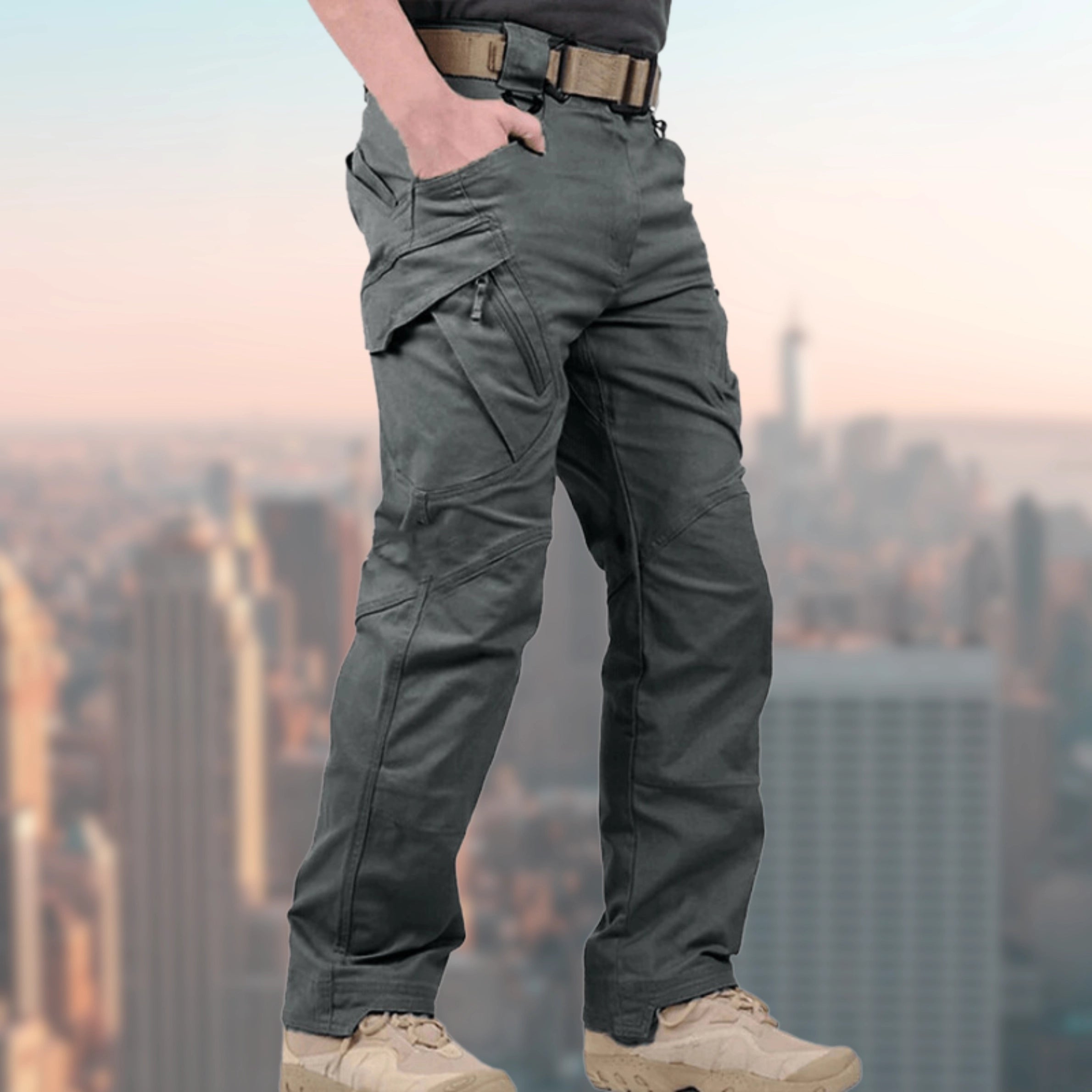 Worrin | Taktische Cargohose für Herren – Atmungsaktiv, Outdoor, mit vielen Taschen, strapazierfähig, im Militärstil