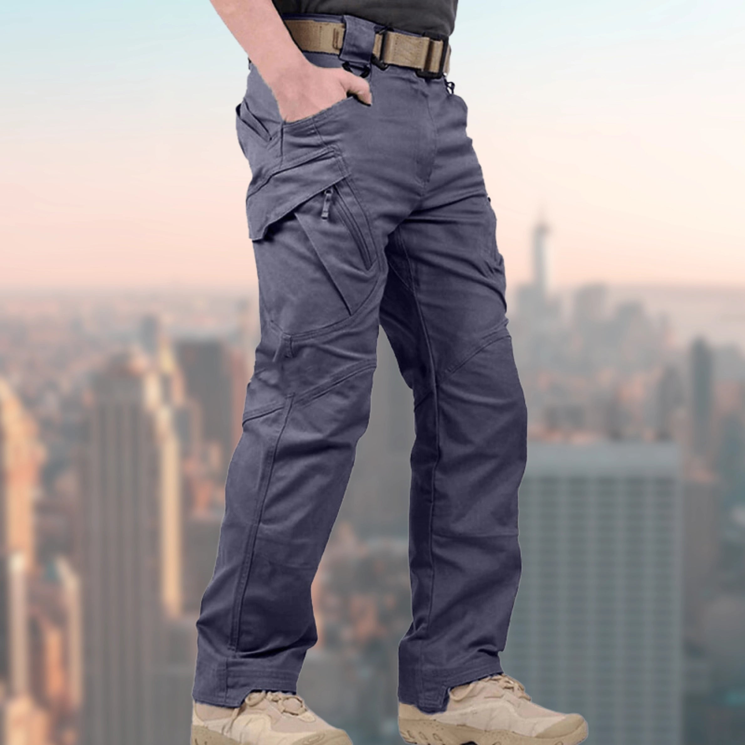 Worrin | Taktische Cargohose für Herren – Atmungsaktiv, Outdoor, mit vielen Taschen, strapazierfähig, im Militärstil