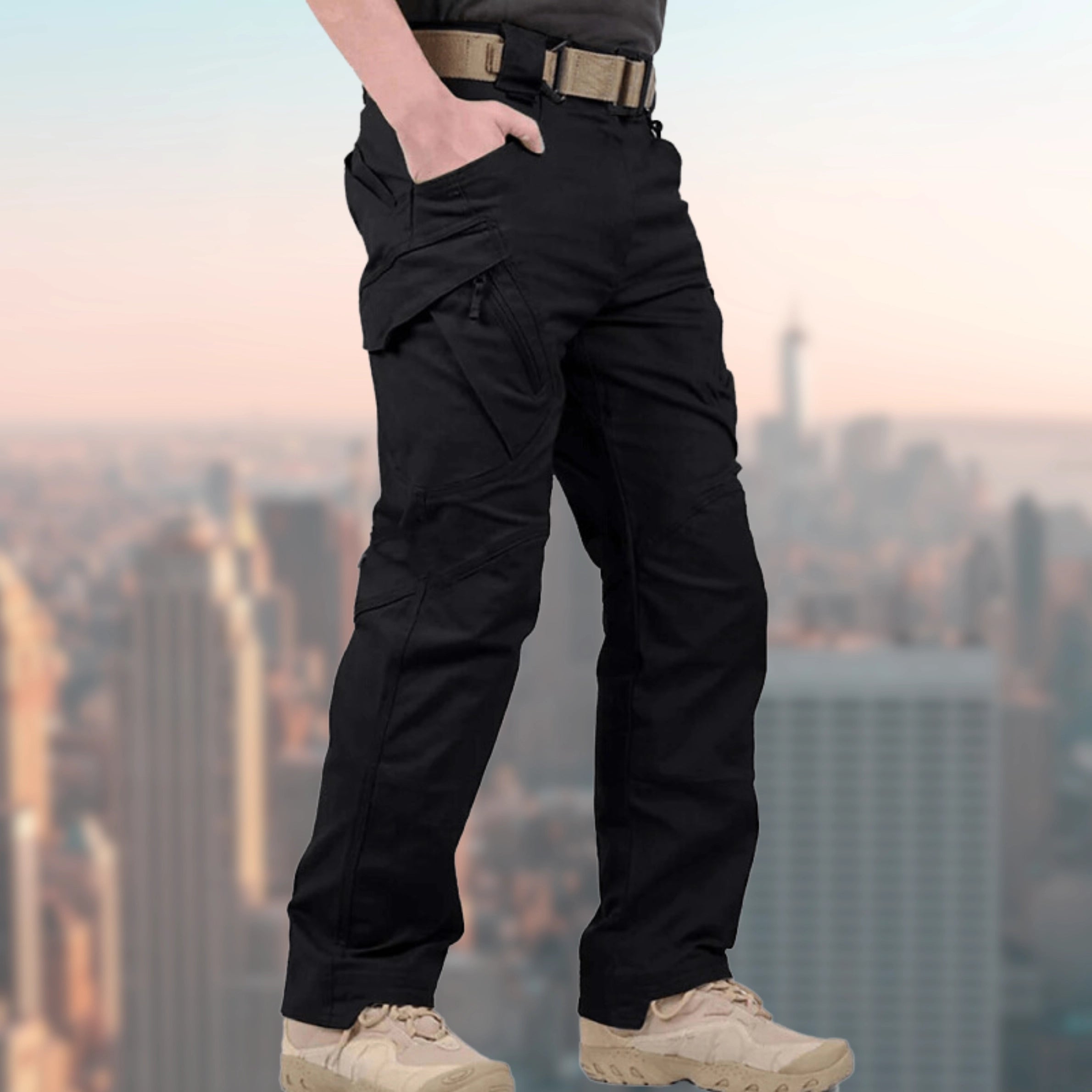 Worrin | Taktische Cargohose für Herren – Atmungsaktiv, Outdoor, mit vielen Taschen, strapazierfähig, im Militärstil