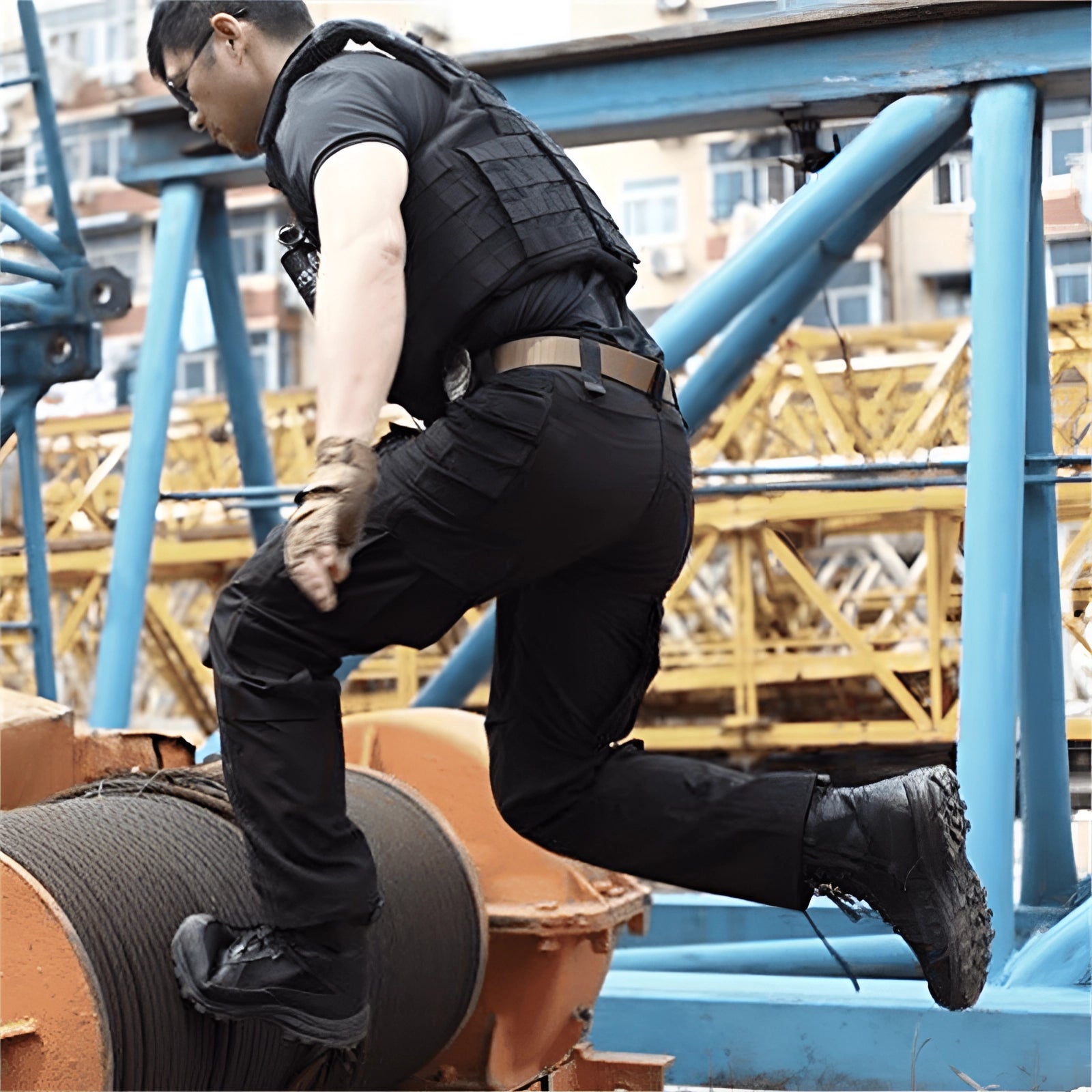Worrin | Taktische Cargohose für Herren – Atmungsaktiv, Outdoor, mit vielen Taschen, strapazierfähig, im Militärstil