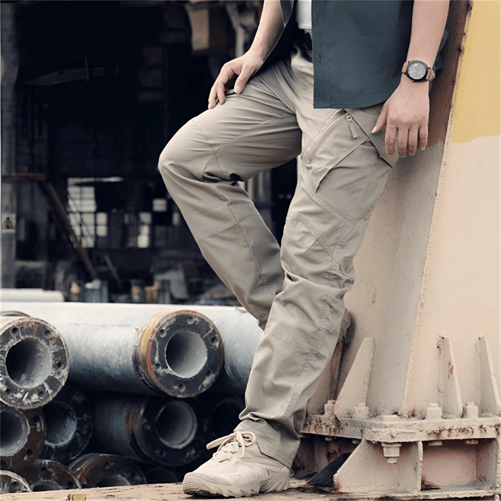 Worrin | Taktische Cargohose für Herren – Atmungsaktiv, Outdoor, mit vielen Taschen, strapazierfähig, im Militärstil