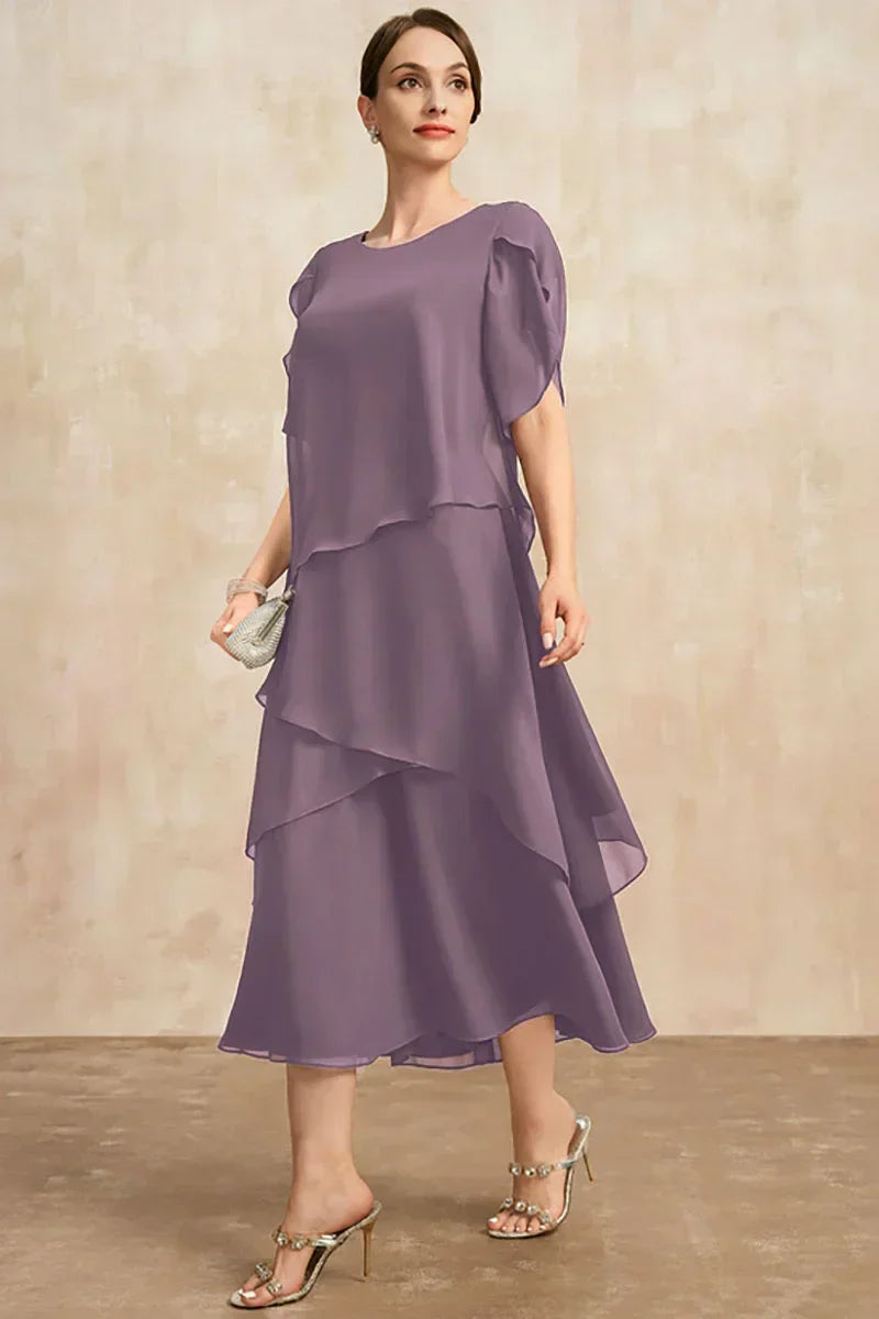 Aviayn | Casual modejurk voor dames – elegante winter midi jurk met lange mouwen