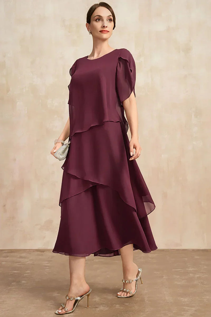 Aviayn | Casual modejurk voor dames – elegante winter midi jurk met lange mouwen