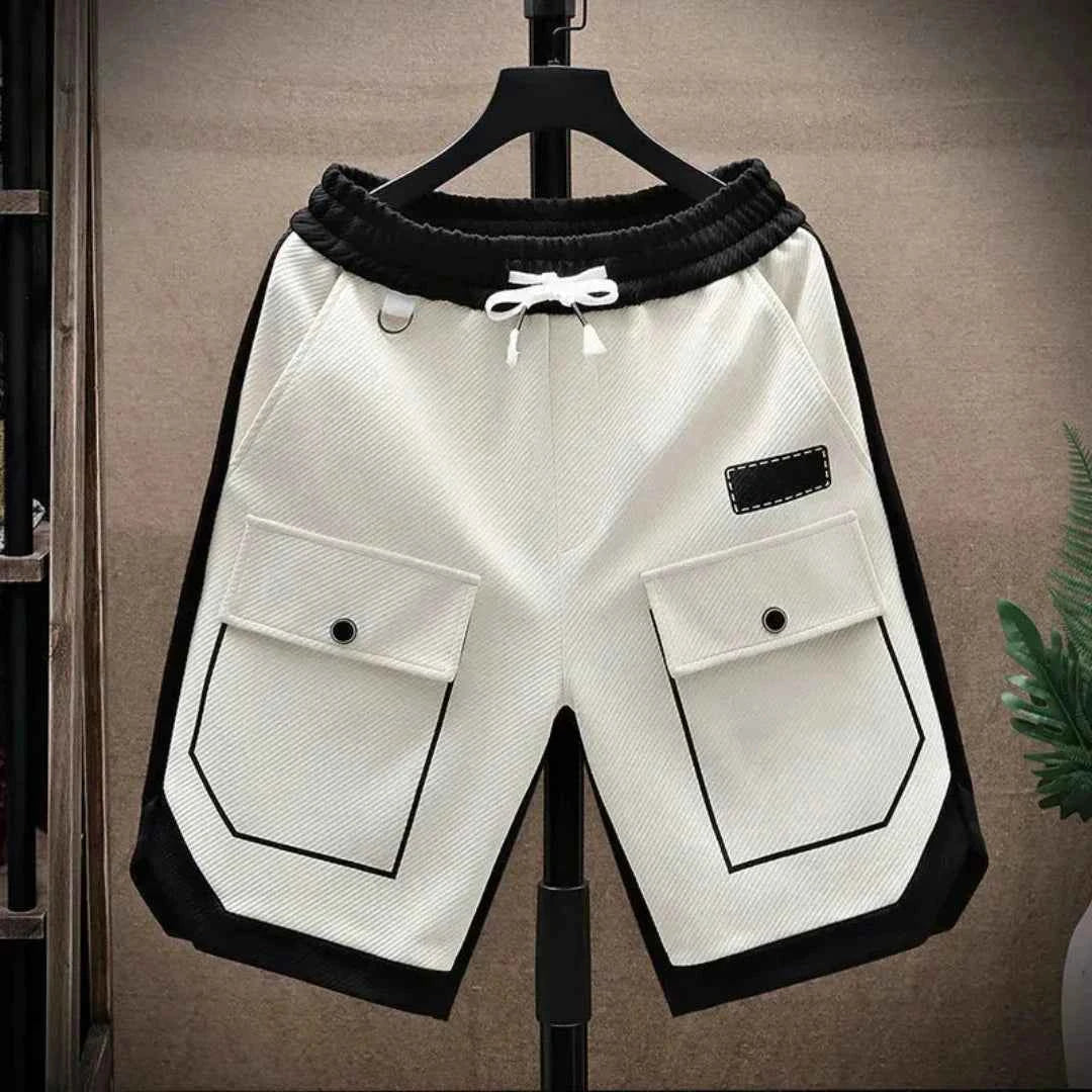 Varnel | Heren short met contrasterende biezen – ademende, lichtgewicht sport- en hardloopshort voor de zomer