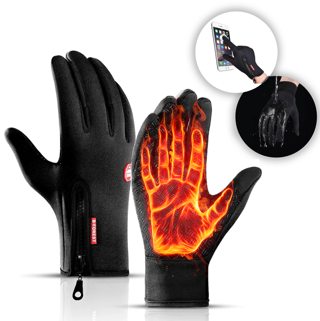 WarmGrip | Gants thermiques d'hiver unisexes – compatibles avec les écrans tactiles, coupe-vent et imperméables