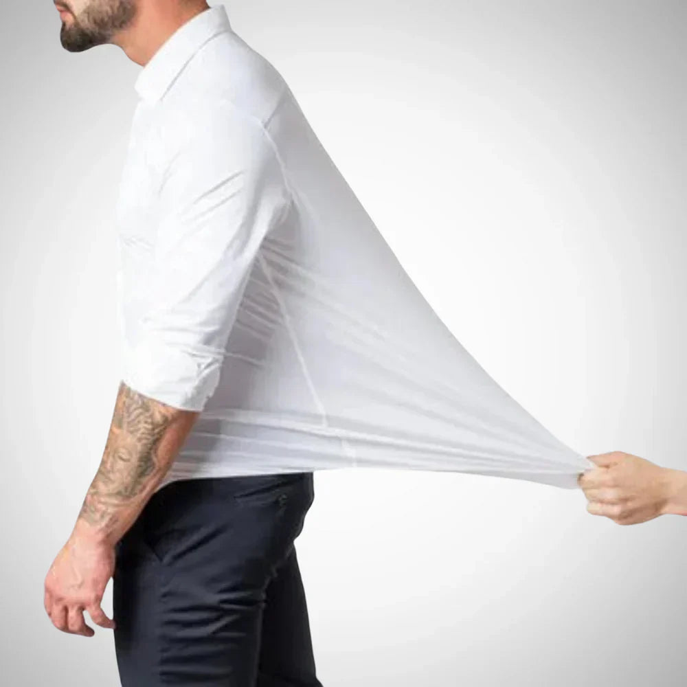 Orlanis | Heren shirt met lange mouwen – Casual katoenen top, comfortabel shirt voor dagelijks gebruik en op reis