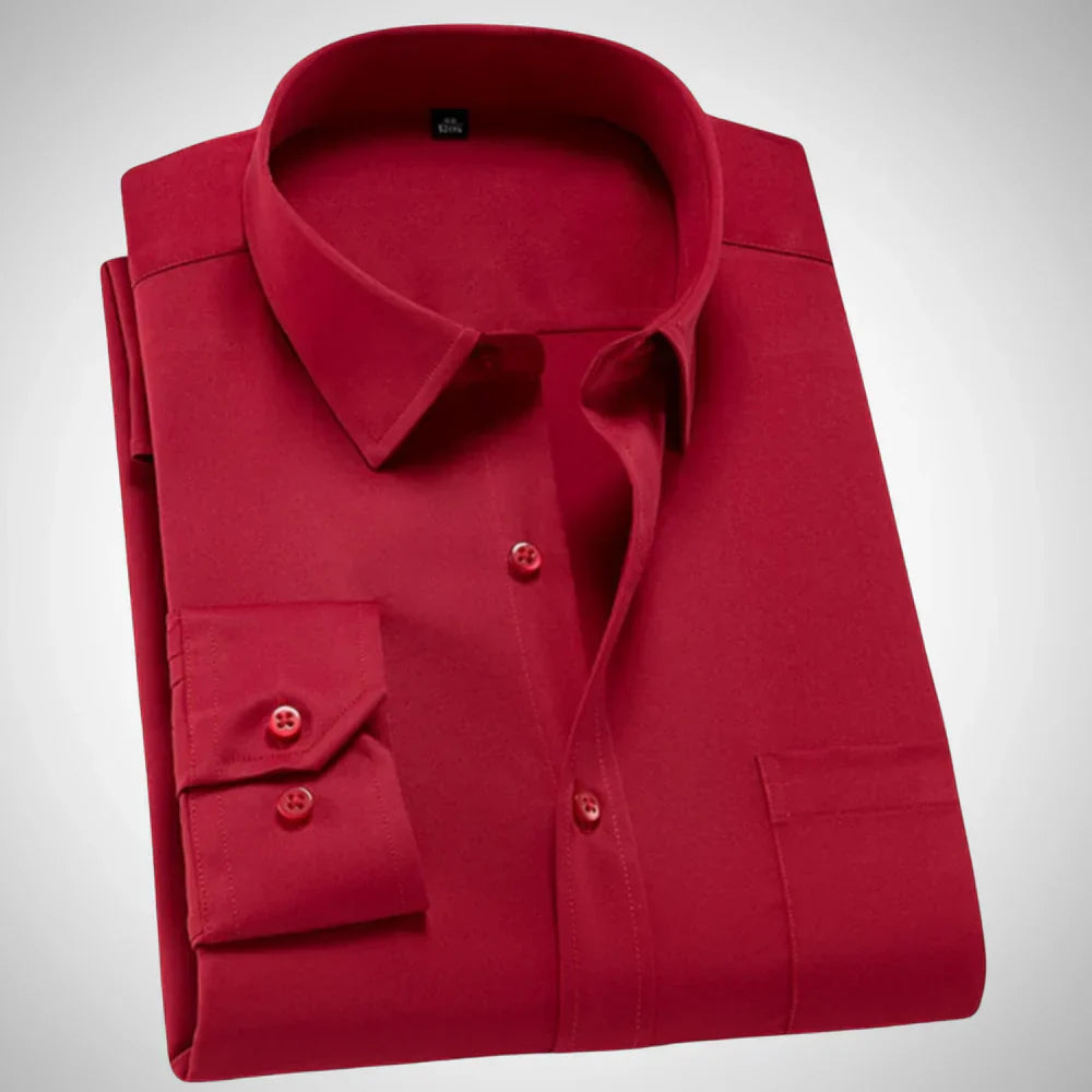 Orlanis | Heren shirt met lange mouwen – Casual katoenen top, comfortabel shirt voor dagelijks gebruik en op reis