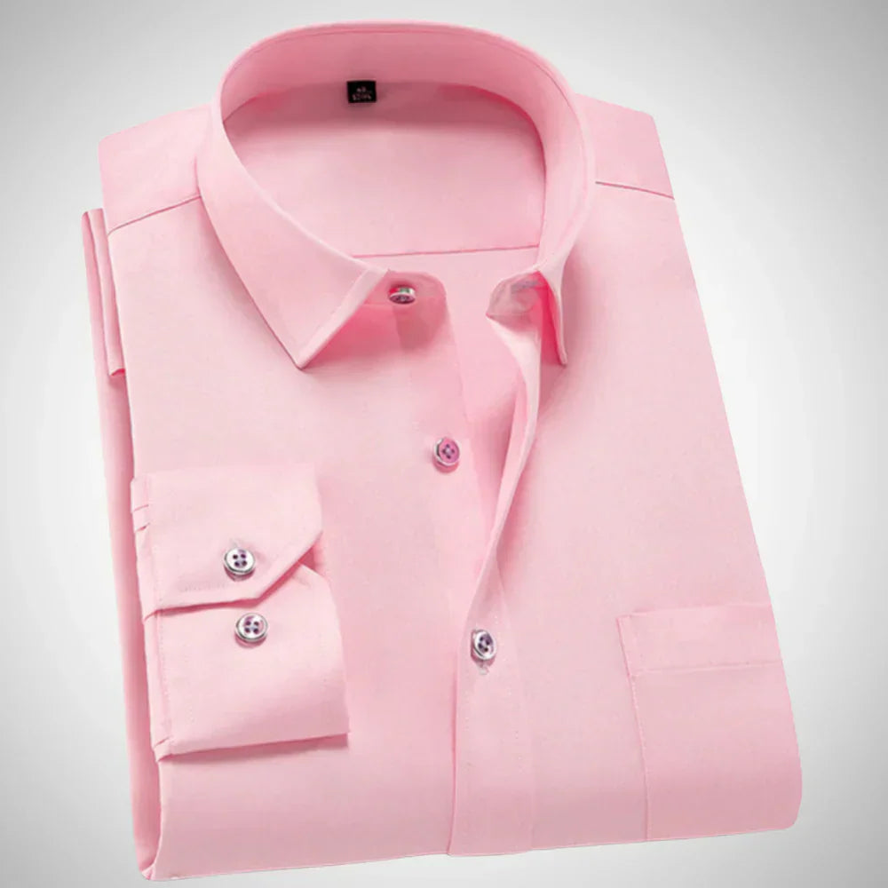 Orlanis | Heren shirt met lange mouwen – Casual katoenen top, comfortabel shirt voor dagelijks gebruik en op reis