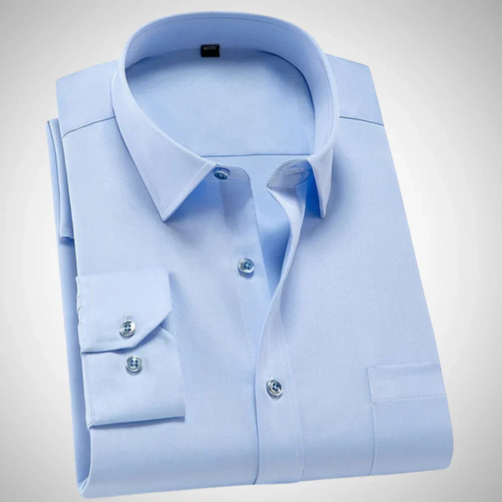 Orlanis | Heren shirt met lange mouwen – Casual katoenen top, comfortabel shirt voor dagelijks gebruik en op reis