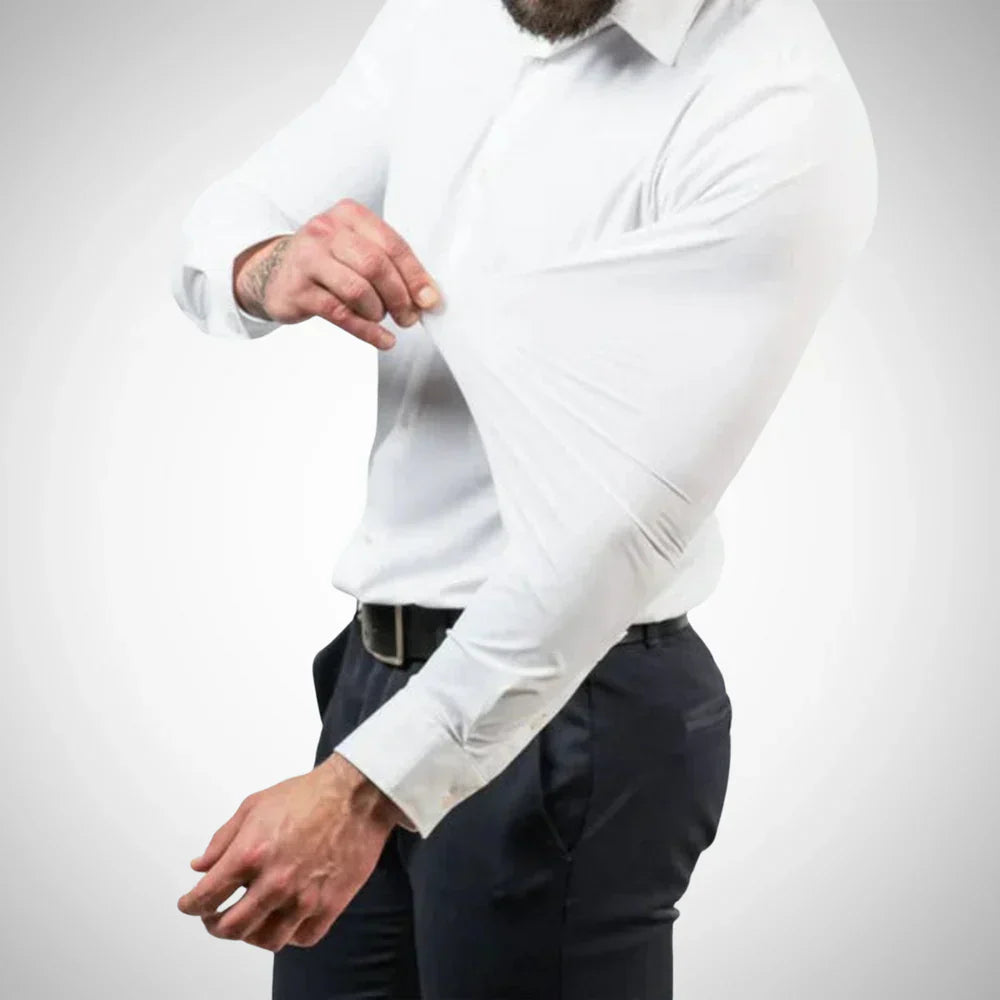 Orlanis | Heren shirt met lange mouwen – Casual katoenen top, comfortabel shirt voor dagelijks gebruik en op reis