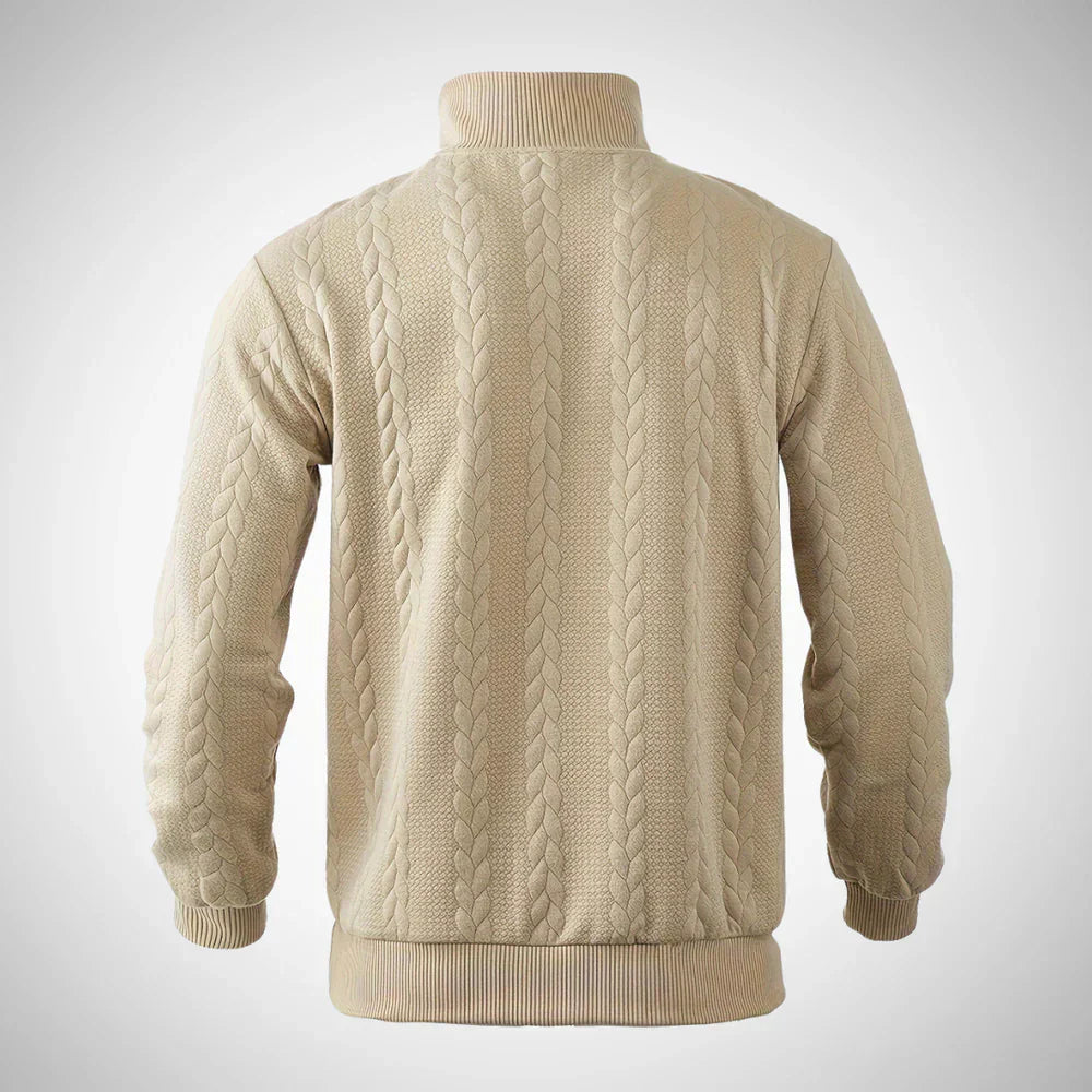 Braven | Vintage pullover met ritssluiting voor heren, comfortabele gebreide trui voor casual en dagelijks gebruik