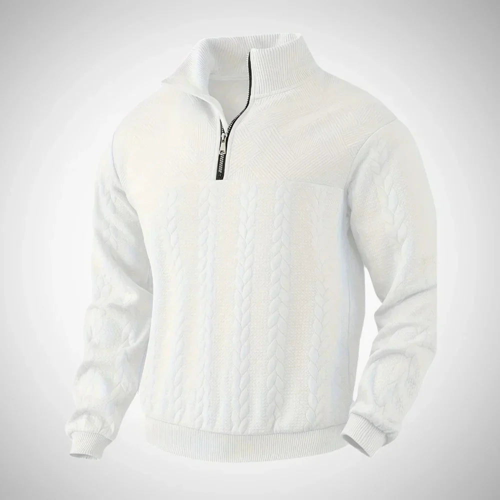 Braven | Vintage pullover met ritssluiting voor heren, comfortabele gebreide trui voor casual en dagelijks gebruik