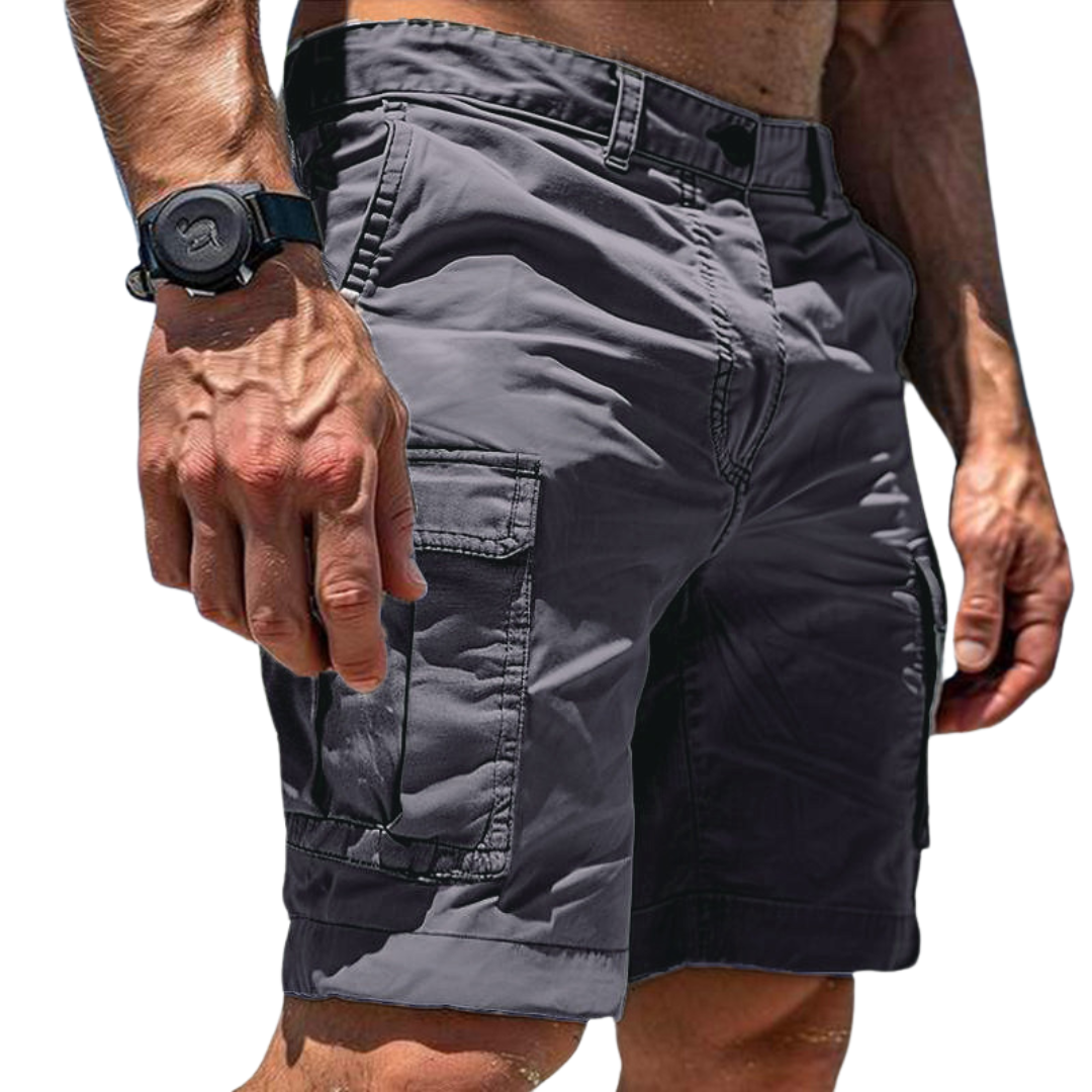 Haldenor | Utility-cargoshorts voor heren – Lichtgewicht zomerse casual shorts met meerdere zakken