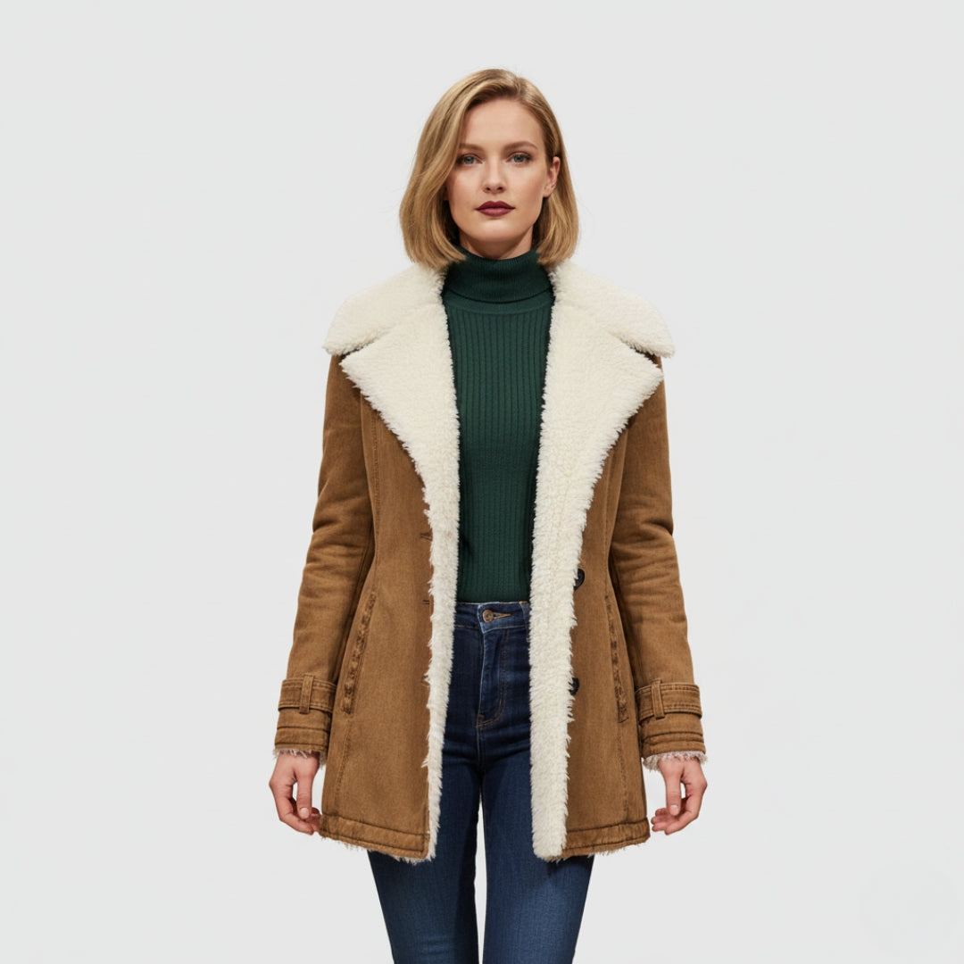 Mirelta | Parka chaude et élégante pour femme avec une douce doublure en peau de mouton