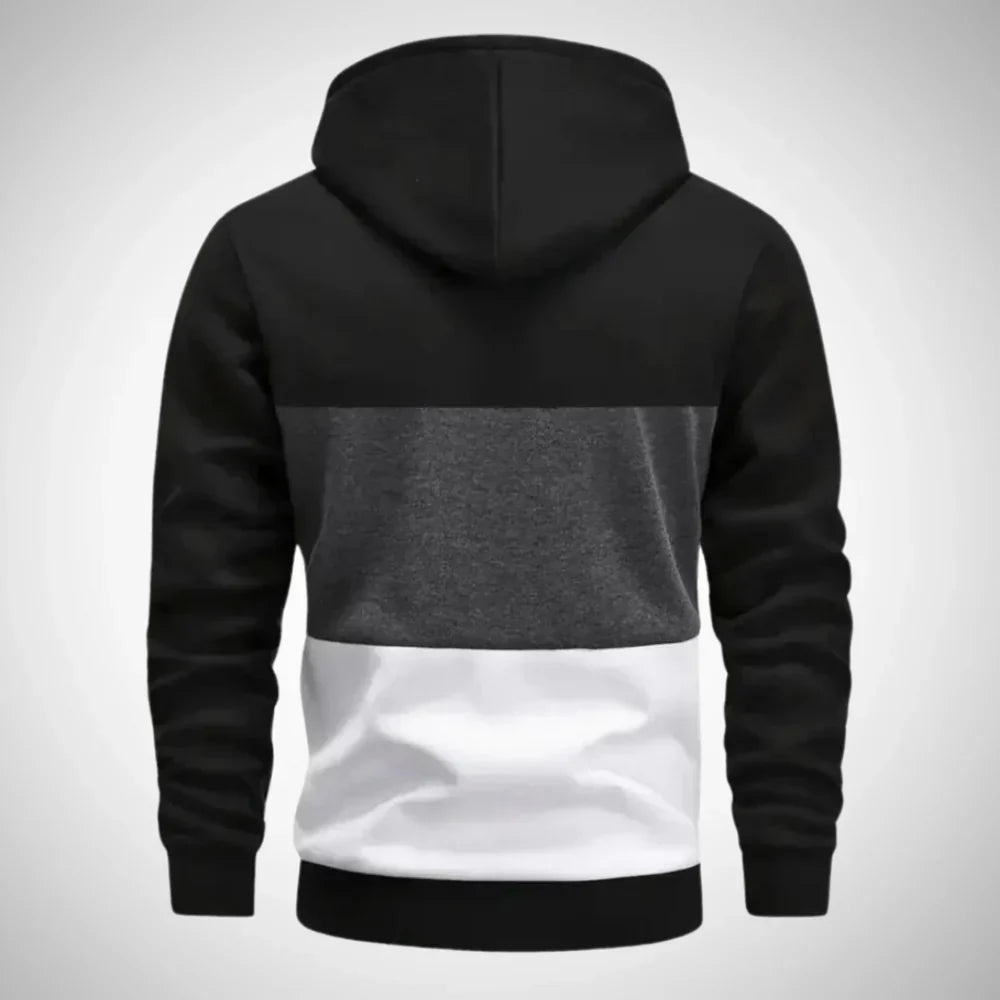 Gryvion | Heren hoodie met kleurblokken – Casual sweatshirt, streetwear-stijl