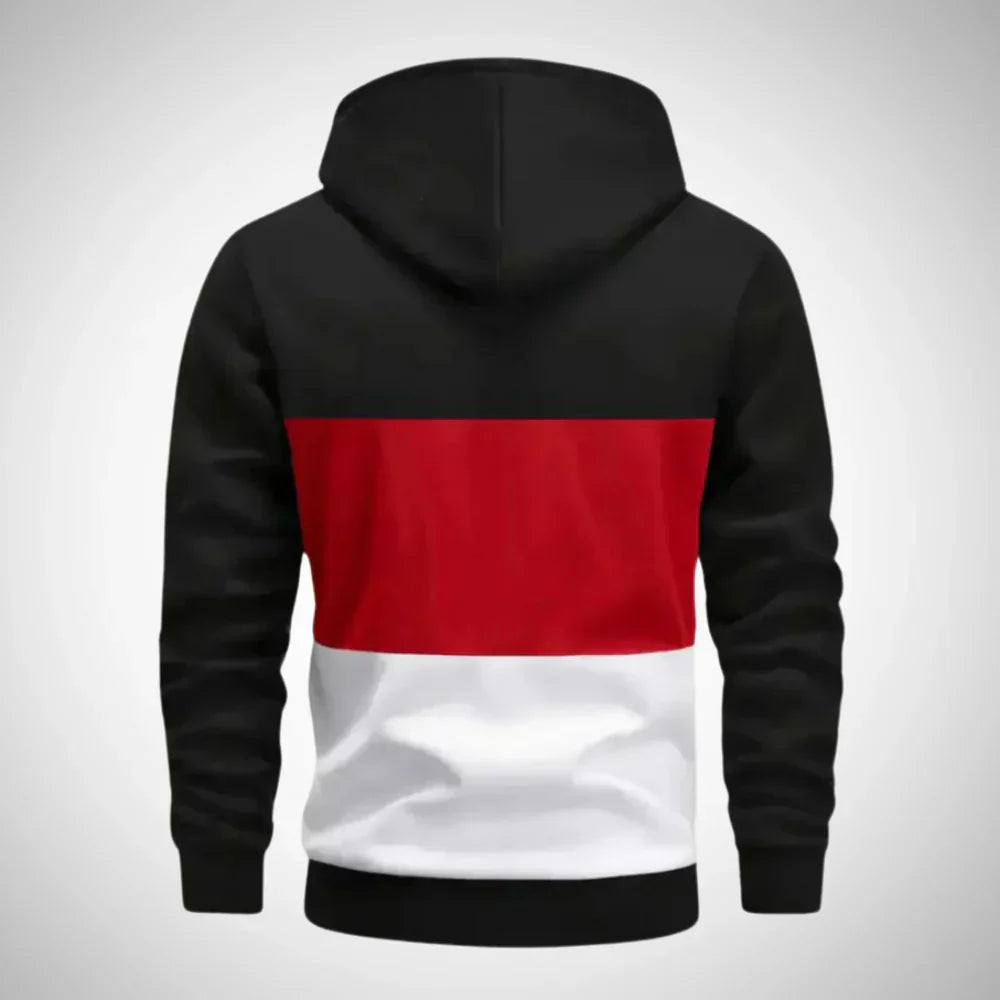 Gryvion | Heren hoodie met kleurblokken – Casual sweatshirt, streetwear-stijl