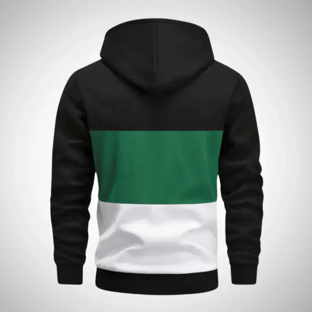 Gryvion | Heren hoodie met kleurblokken – Casual sweatshirt, streetwear-stijl