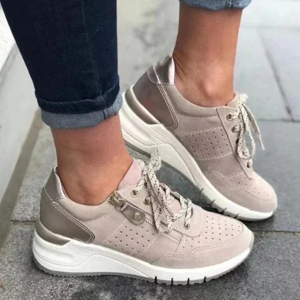 Lioraen | Trendy damessneakers – Stijlvolle casual veterschoenen