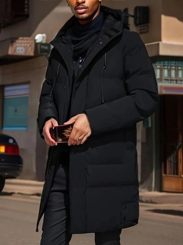 Faelan | Veste d'hiver pour homme avec capuche – rembourrée, déperlante, coupe-vent et thermiquement isolée