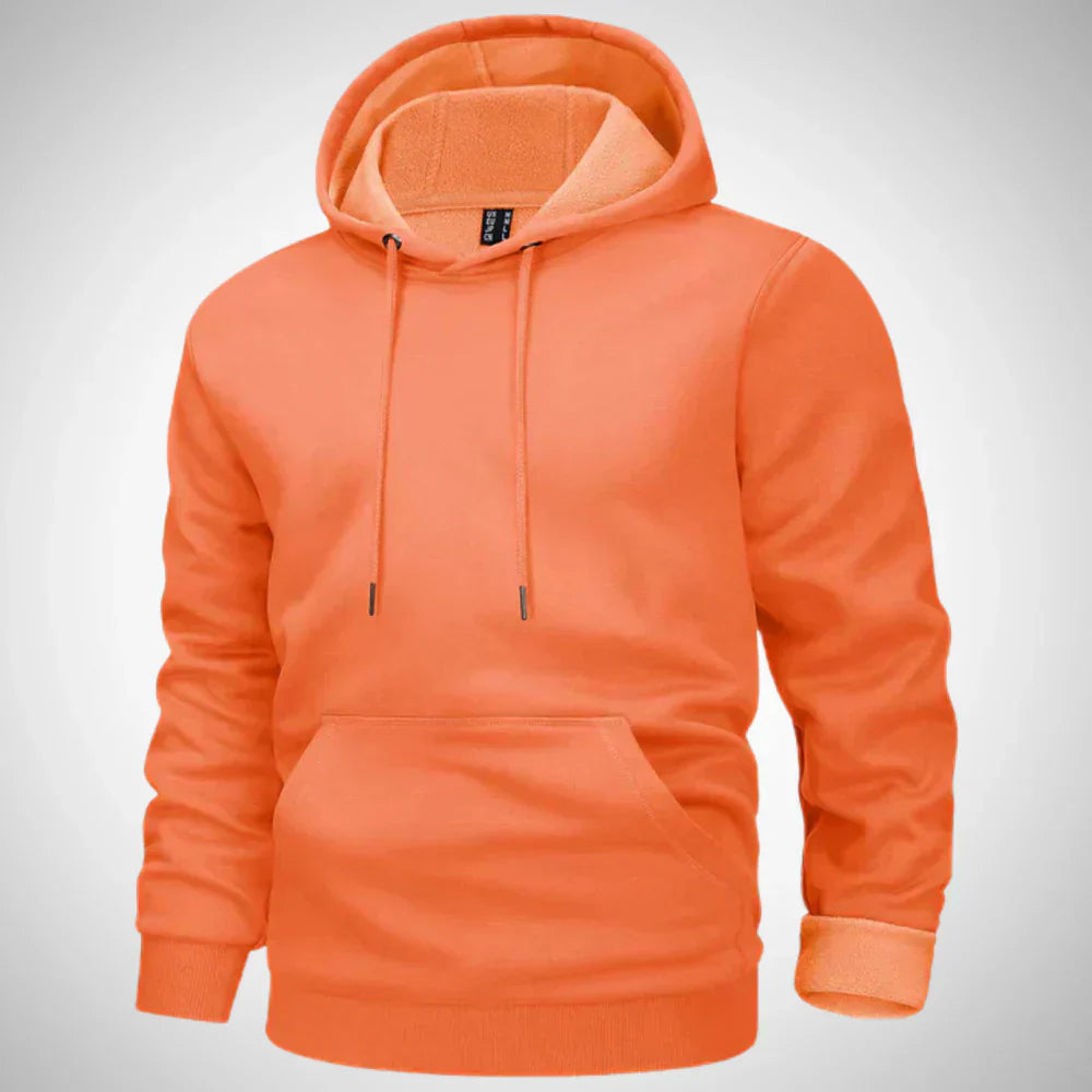 Nyron | Herenhoodie met fleecevoering – Comfortabele, warme trui voor casual gelegenheden