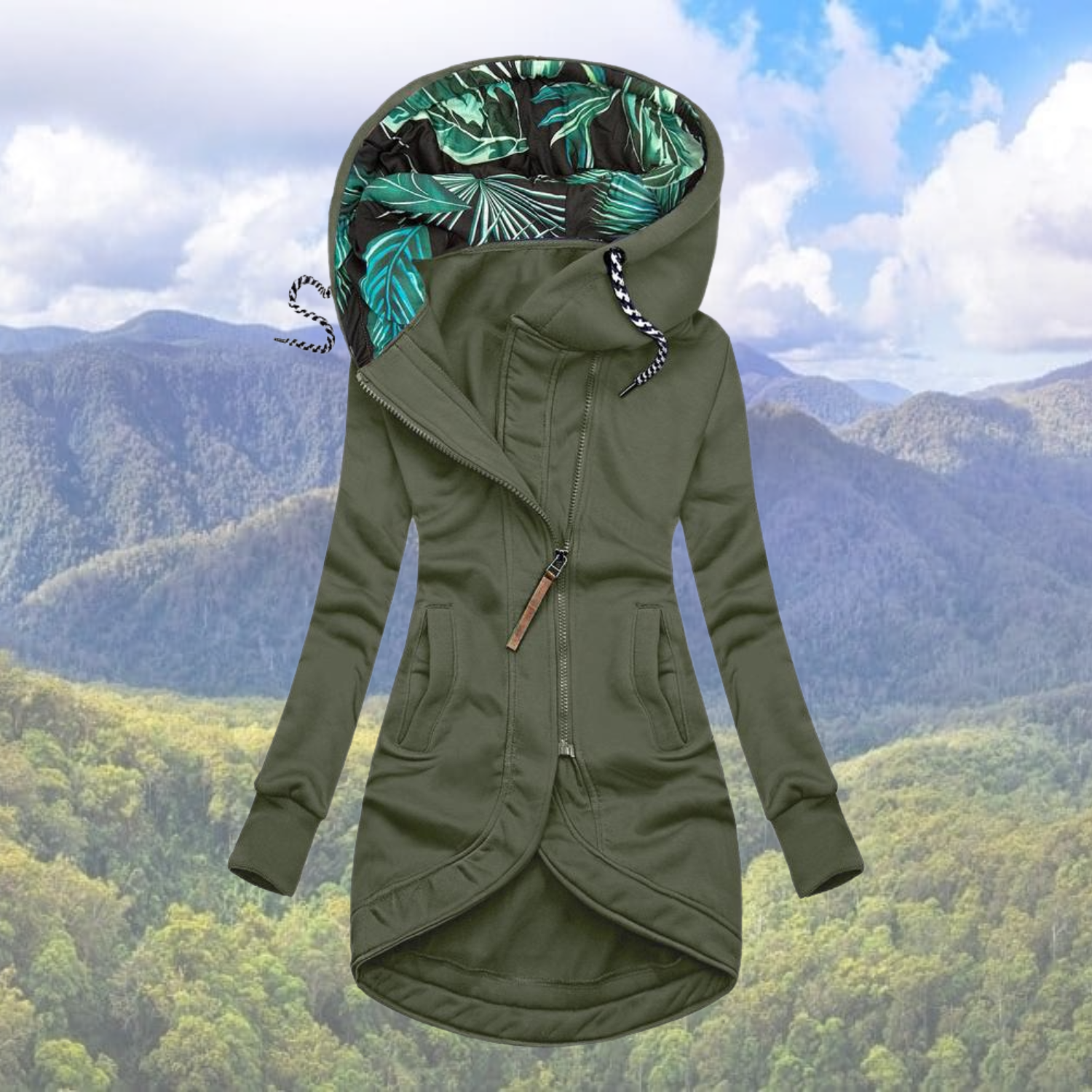 Dorotea | Veste d'hiver imperméable à capuche pour femme – Chaude, isolée et décontractée pour les activités de plein air
