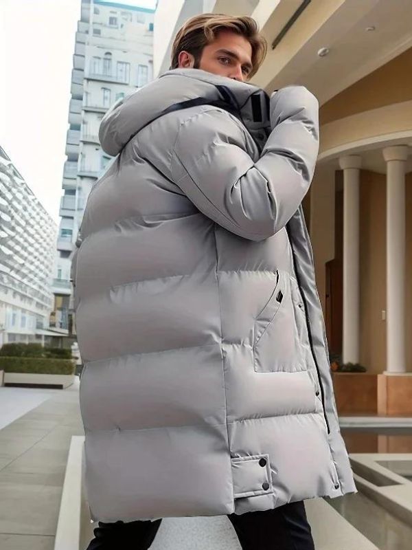 Faelan | Veste d'hiver pour homme avec capuche – rembourrée, déperlante, coupe-vent et thermiquement isolée