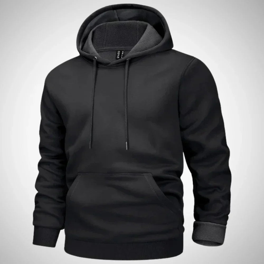 Nyron | Herenhoodie met fleecevoering – Comfortabele, warme trui voor casual gelegenheden