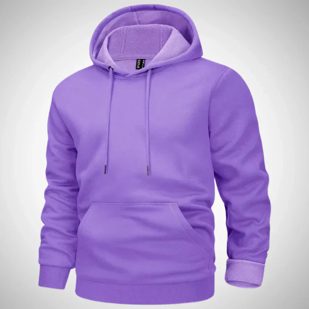 Nyron | Herenhoodie met fleecevoering – Comfortabele, warme trui voor casual gelegenheden