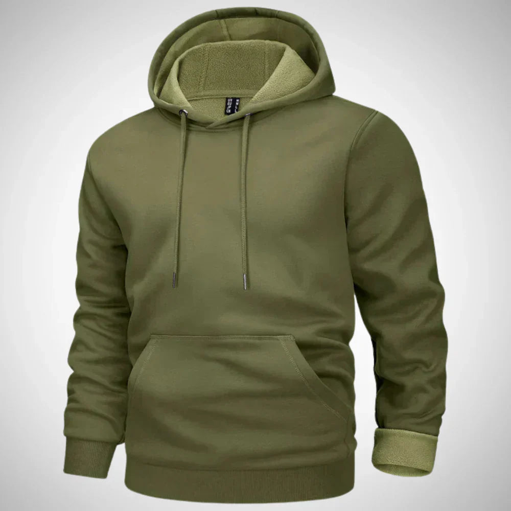 Nyron | Herenhoodie met fleecevoering – Comfortabele, warme trui voor casual gelegenheden