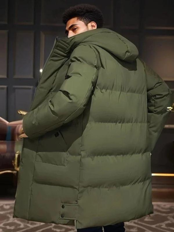 Faelan | Veste d'hiver pour homme avec capuche – rembourrée, déperlante, coupe-vent et thermiquement isolée