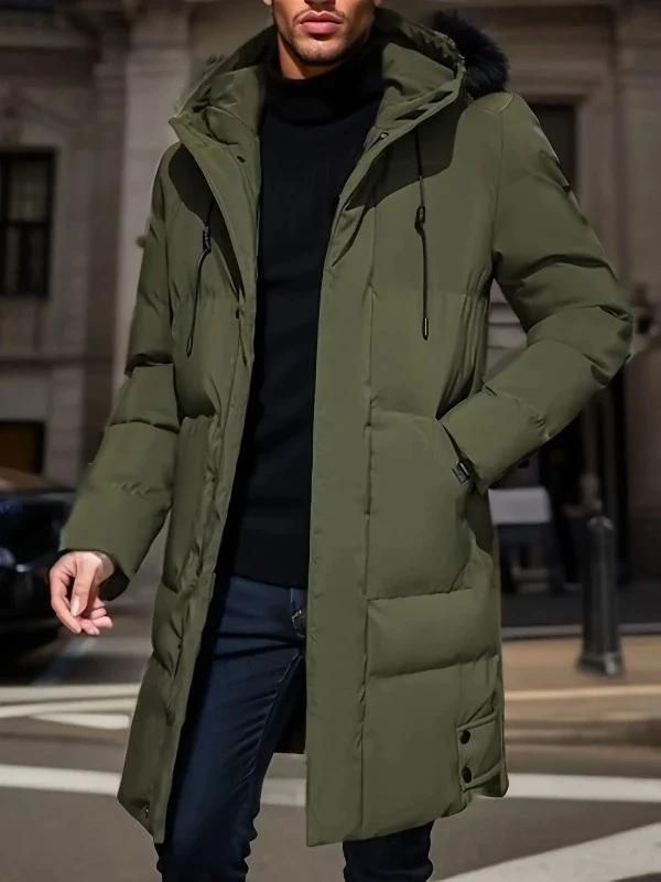 Faelan | Veste d'hiver pour homme avec capuche – rembourrée, déperlante, coupe-vent et thermiquement isolée