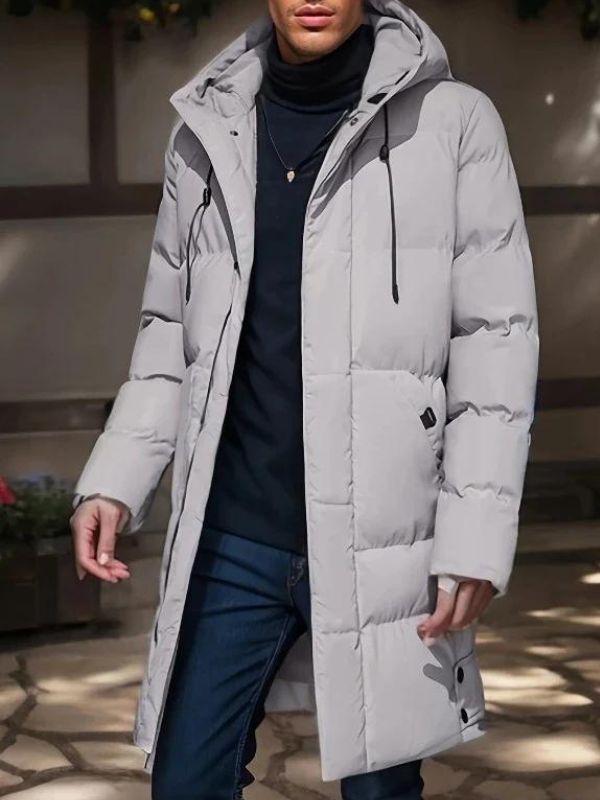 Faelan | Veste d'hiver pour homme avec capuche – rembourrée, déperlante, coupe-vent et thermiquement isolée