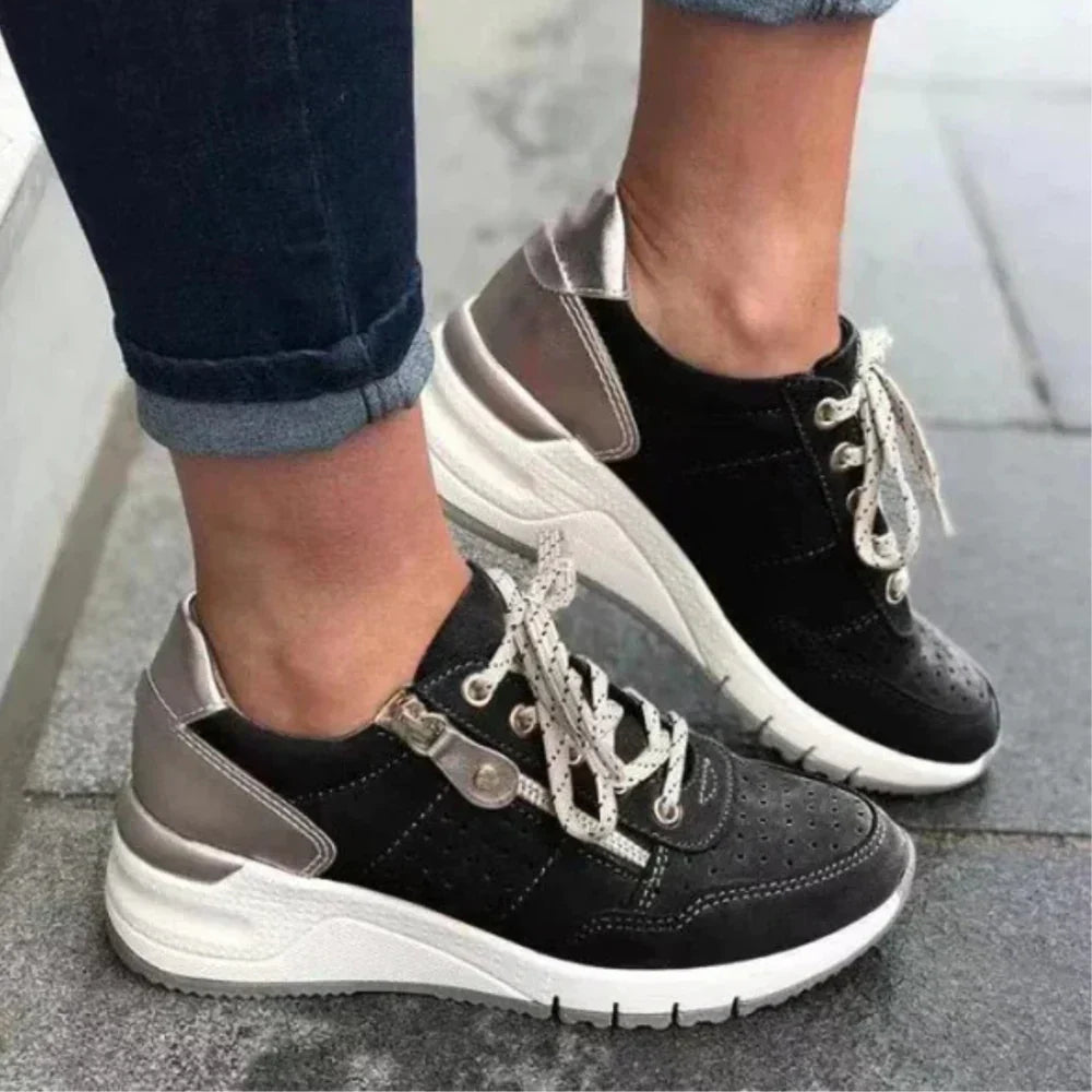 Lioraen | Trendy damessneakers – Stijlvolle casual veterschoenen