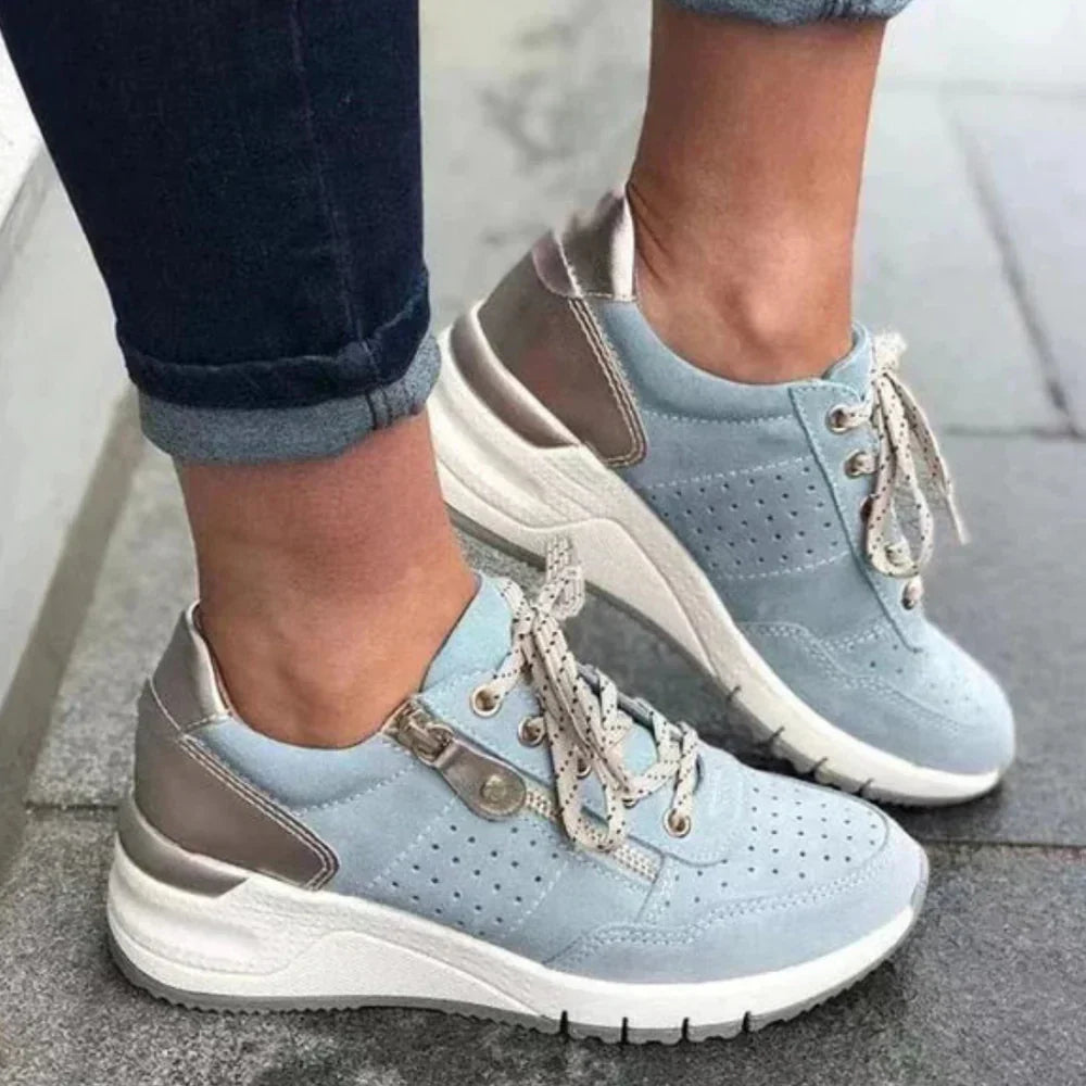 Lioraen | Trendy damessneakers – Stijlvolle casual veterschoenen