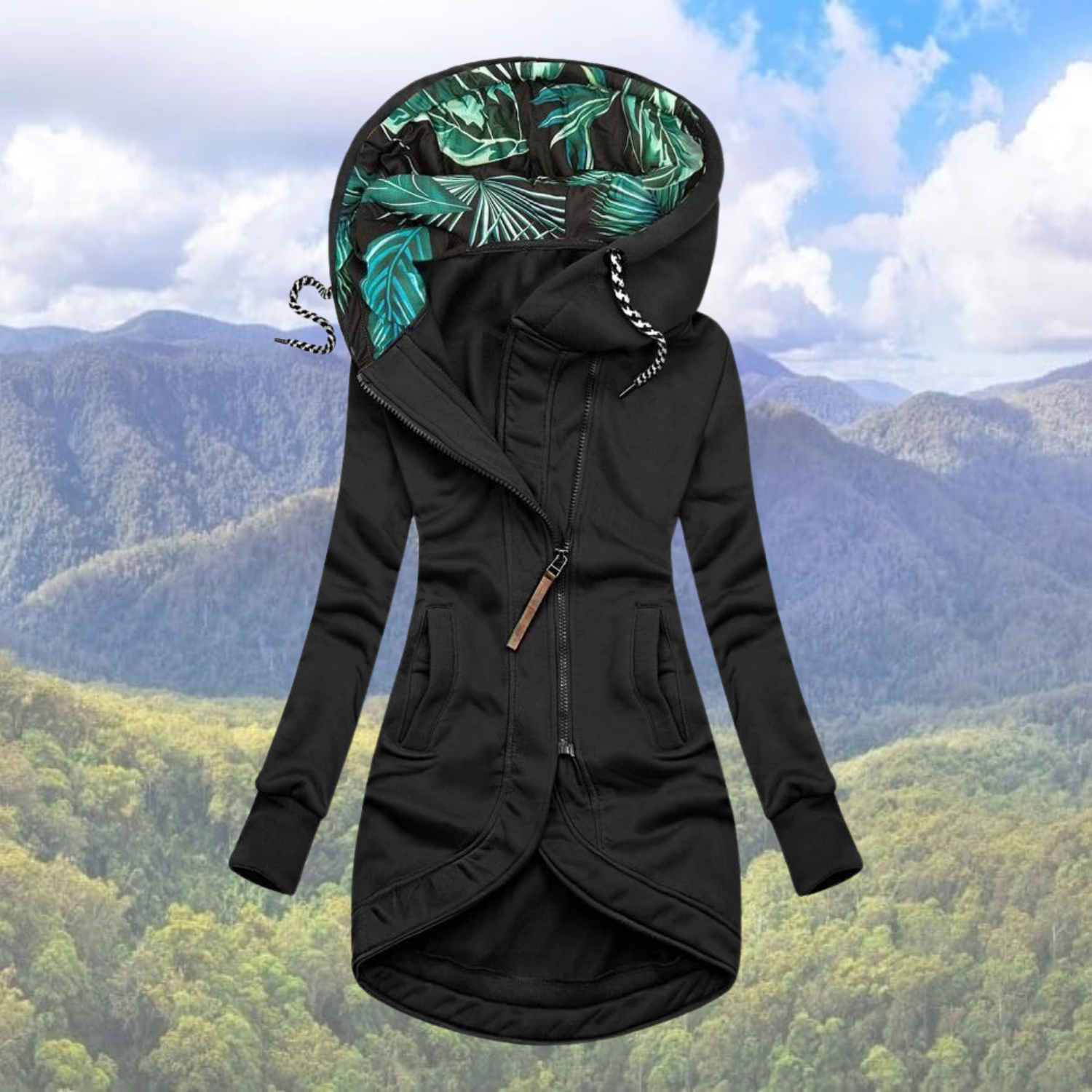 Dorotea | Veste d'hiver imperméable à capuche pour femme – Chaude, isolée et décontractée pour les activités de plein air