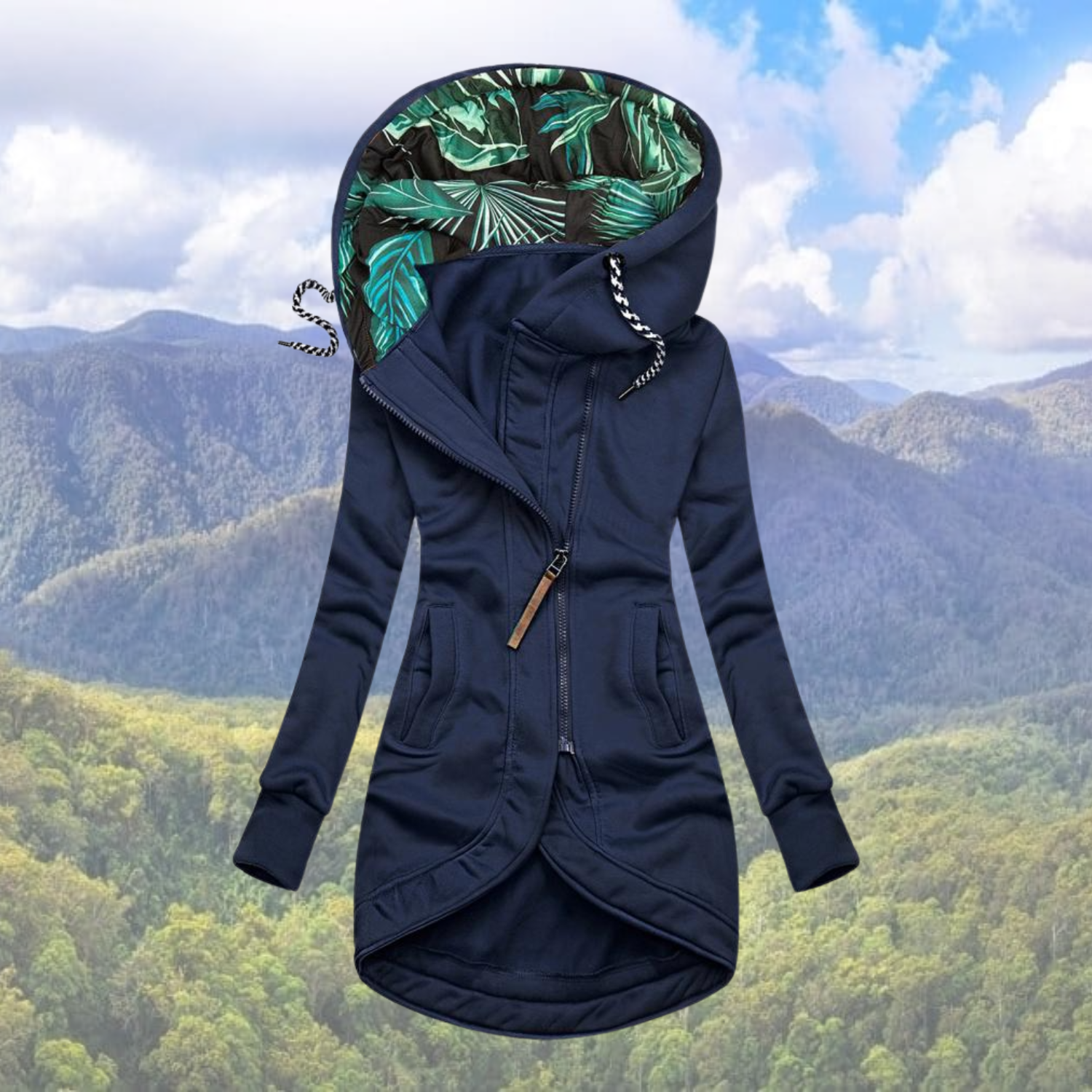 Dorotea | Veste d'hiver imperméable à capuche pour femme – Chaude, isolée et décontractée pour les activités de plein air
