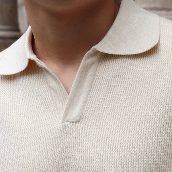 Prydon | Heren gebreide trui – gestructureerde polokraag, warme casual wintertrui