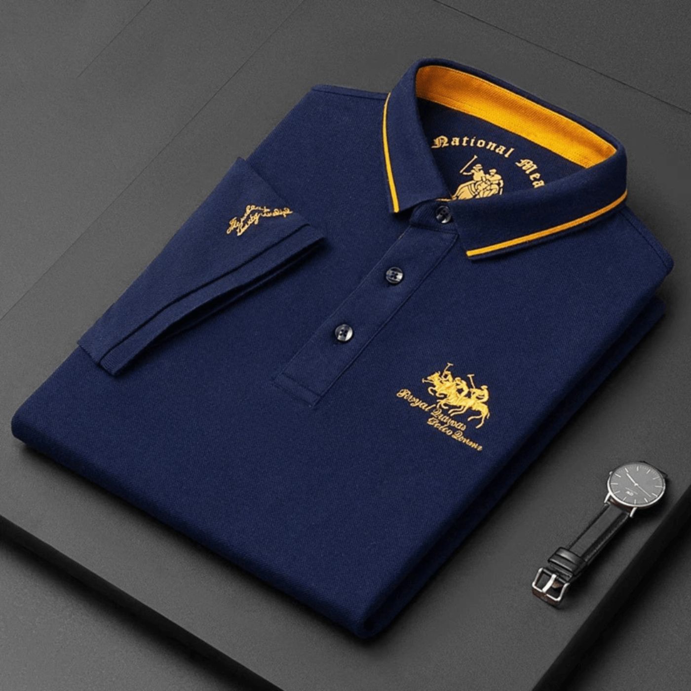 Talvrek | Herenpoloshirt met kraag – Klassieke slim fit met korte mouwen van katoenmix
