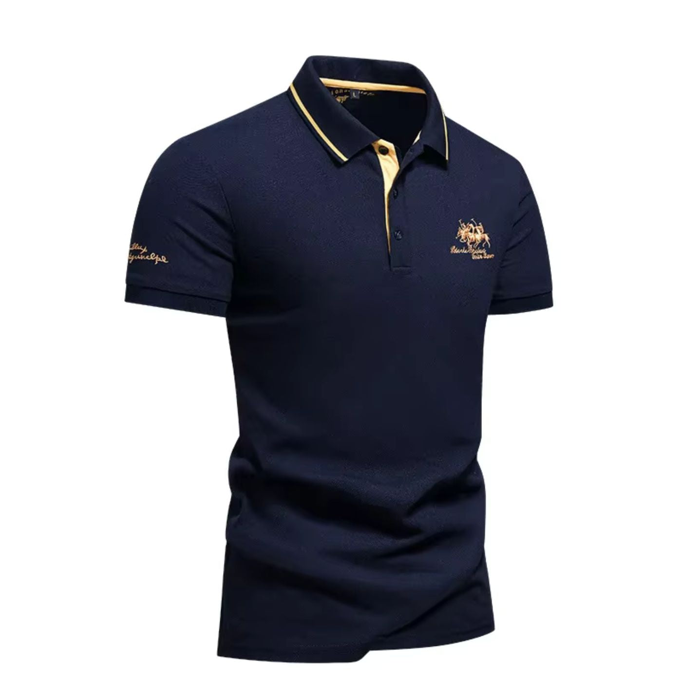 Talvrek | Herenpoloshirt met kraag – Klassieke slim fit met korte mouwen van katoenmix