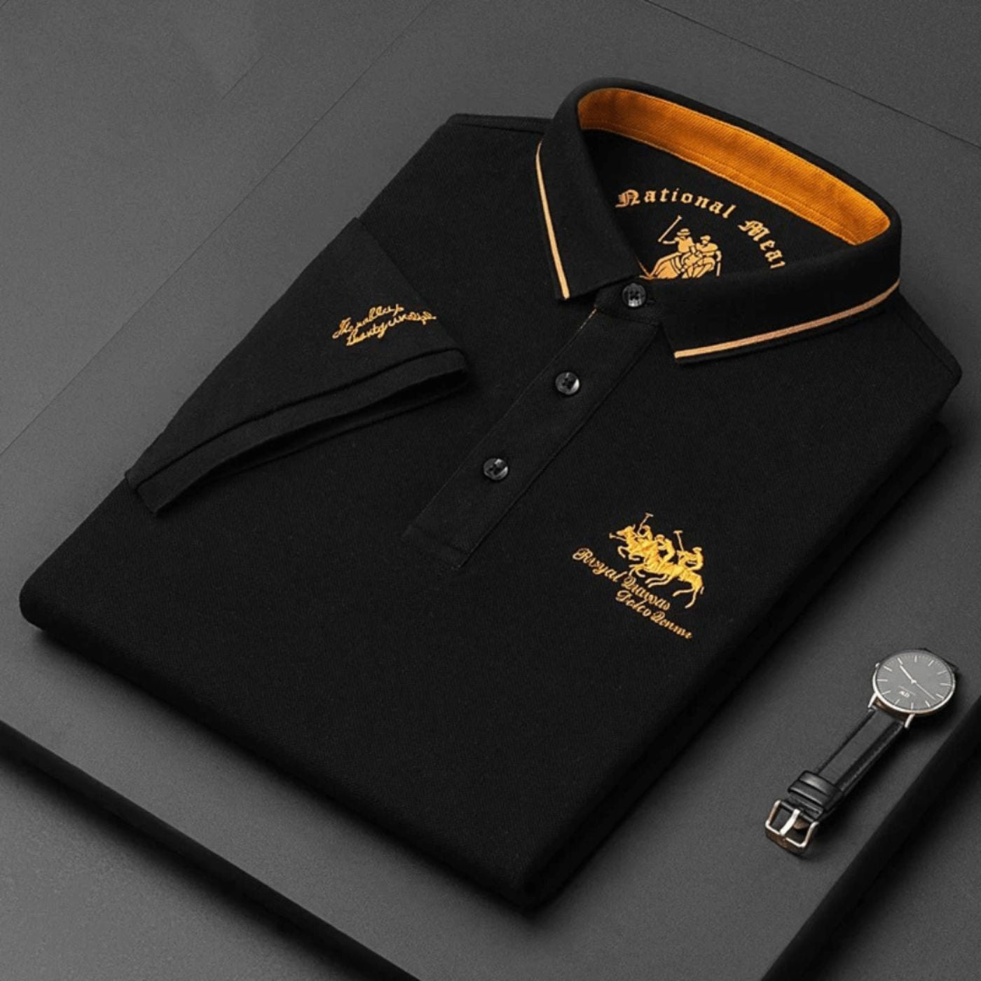 Talvrek | Herenpoloshirt met kraag – Klassieke slim fit met korte mouwen van katoenmix