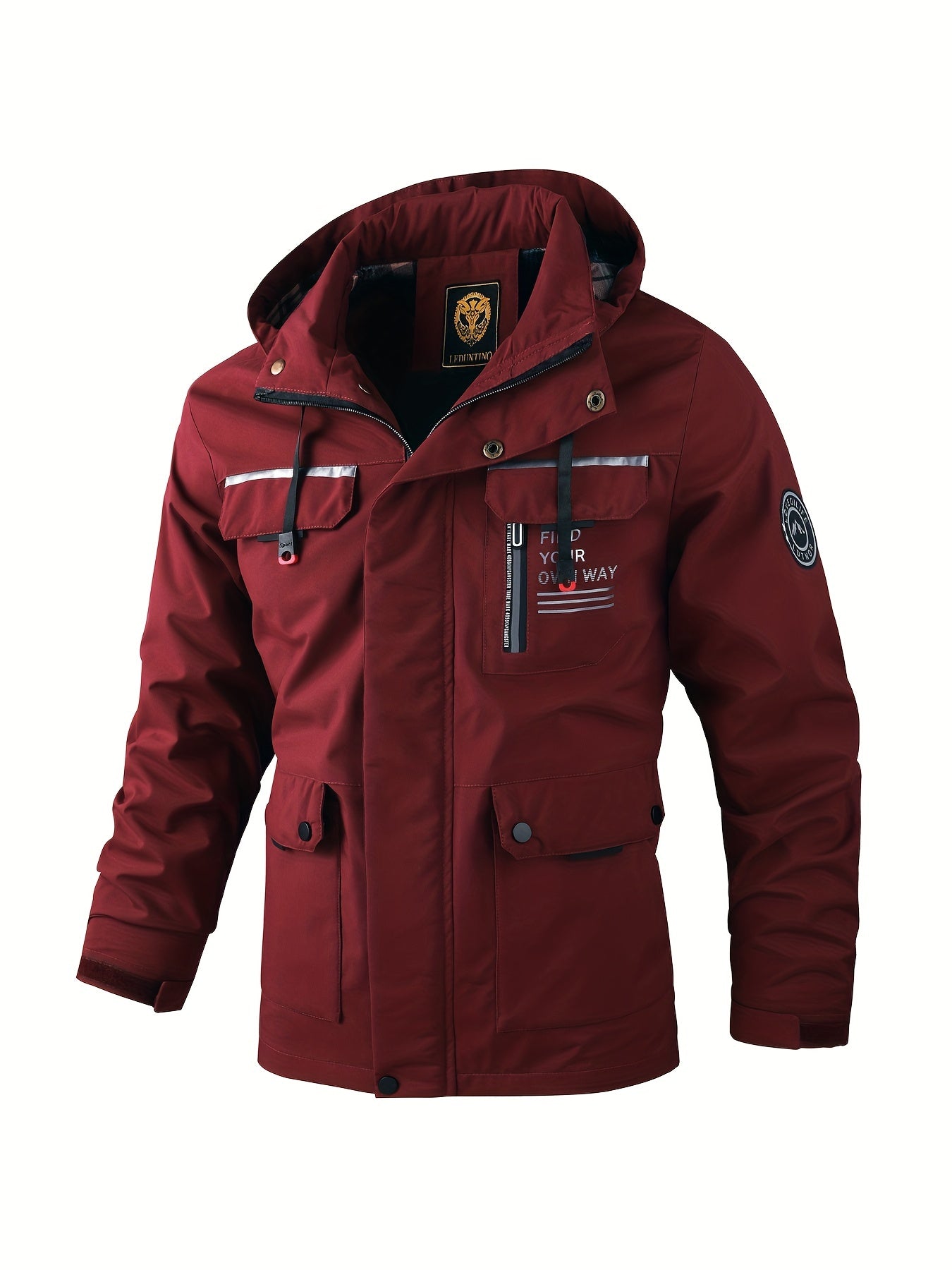 Gudric | Winterjas voor heren – waterdicht, winddicht, ademend, met capuchon, casual en sportief
