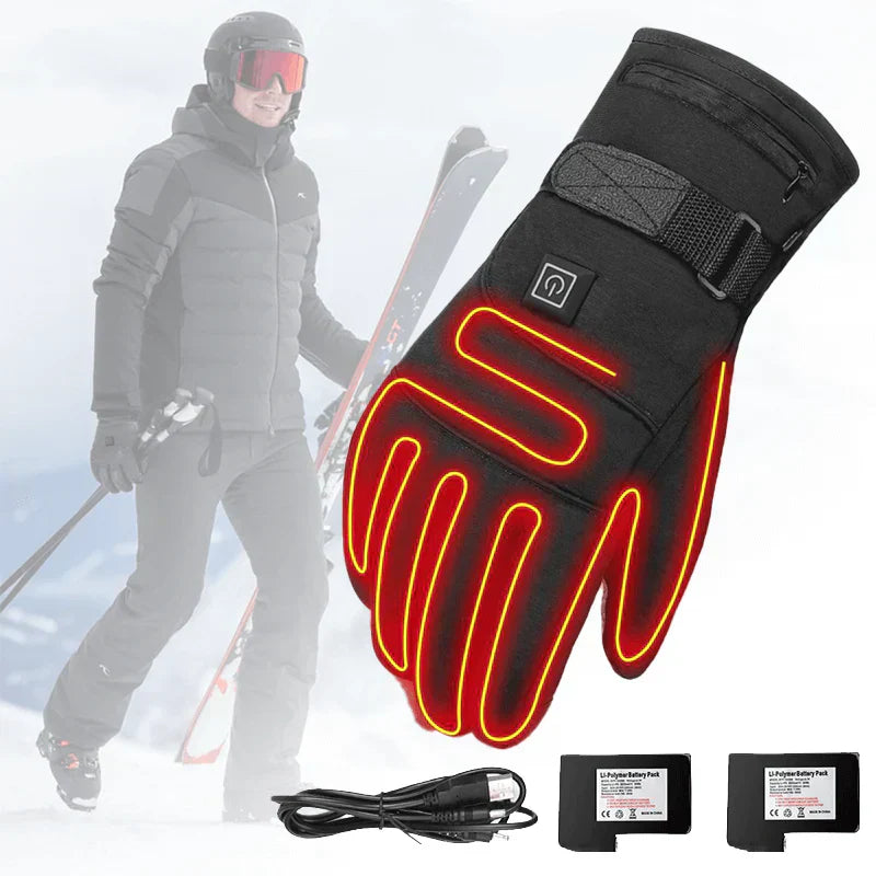 BlazeHands | Wasserdichte, elektrisch beheizbare Unisex-Winterhandschuhe – Touchscreen, einstellbare Heizleistung