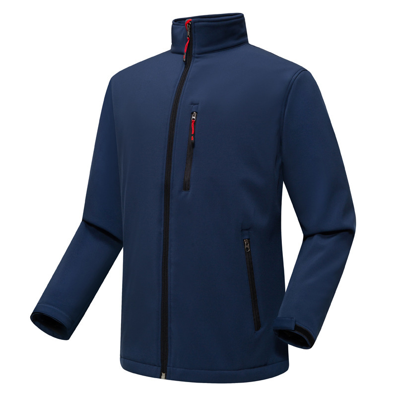 Lorneth | Wasserdichte Herren-Regenjacke – Durchgehender Reißverschluss, Stehkragen, winddichte Outdoor-Jacke