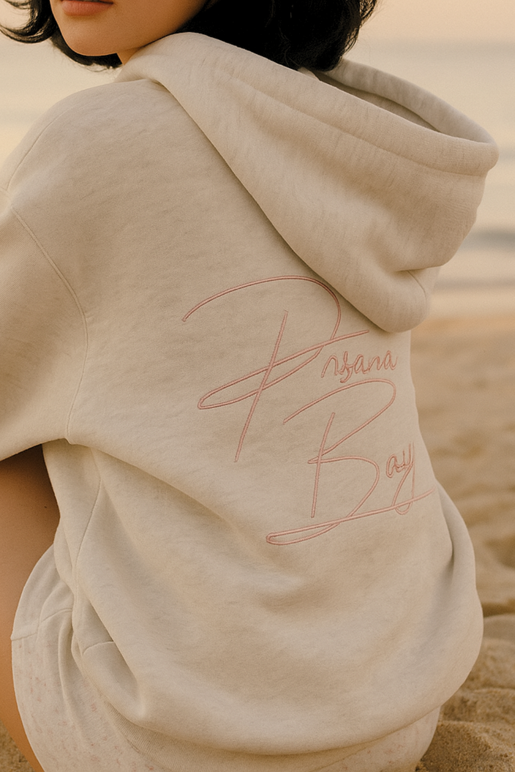 Emmara | Oversized-Hoodie mit gestickter, minimalistischer Schleife – Klassischer, lässiger Pullover